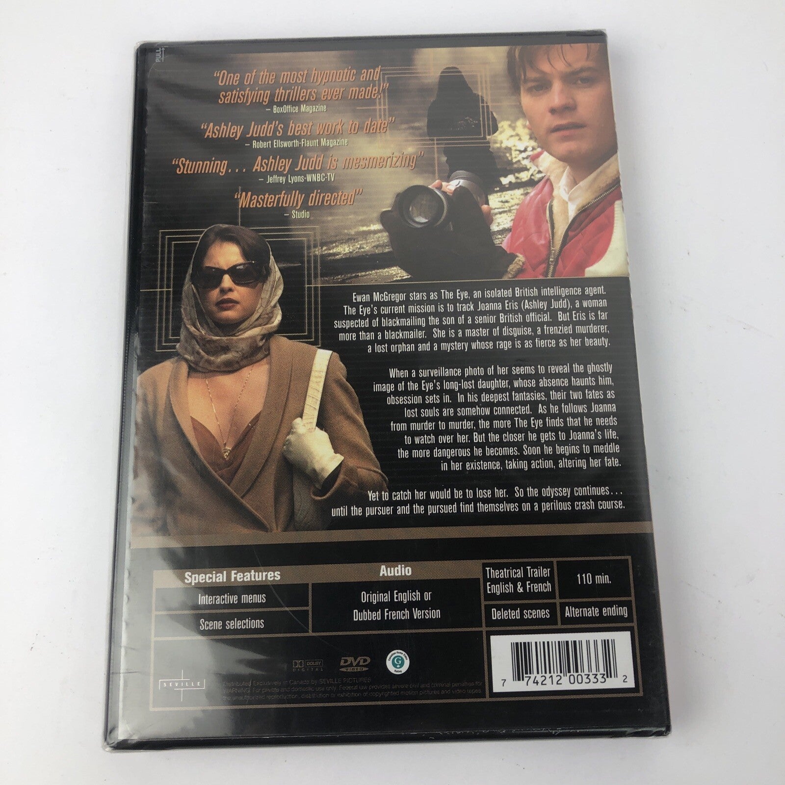 Eye of the Beholder (DVD) NEW Ewan McGregor Ashley Judd 
