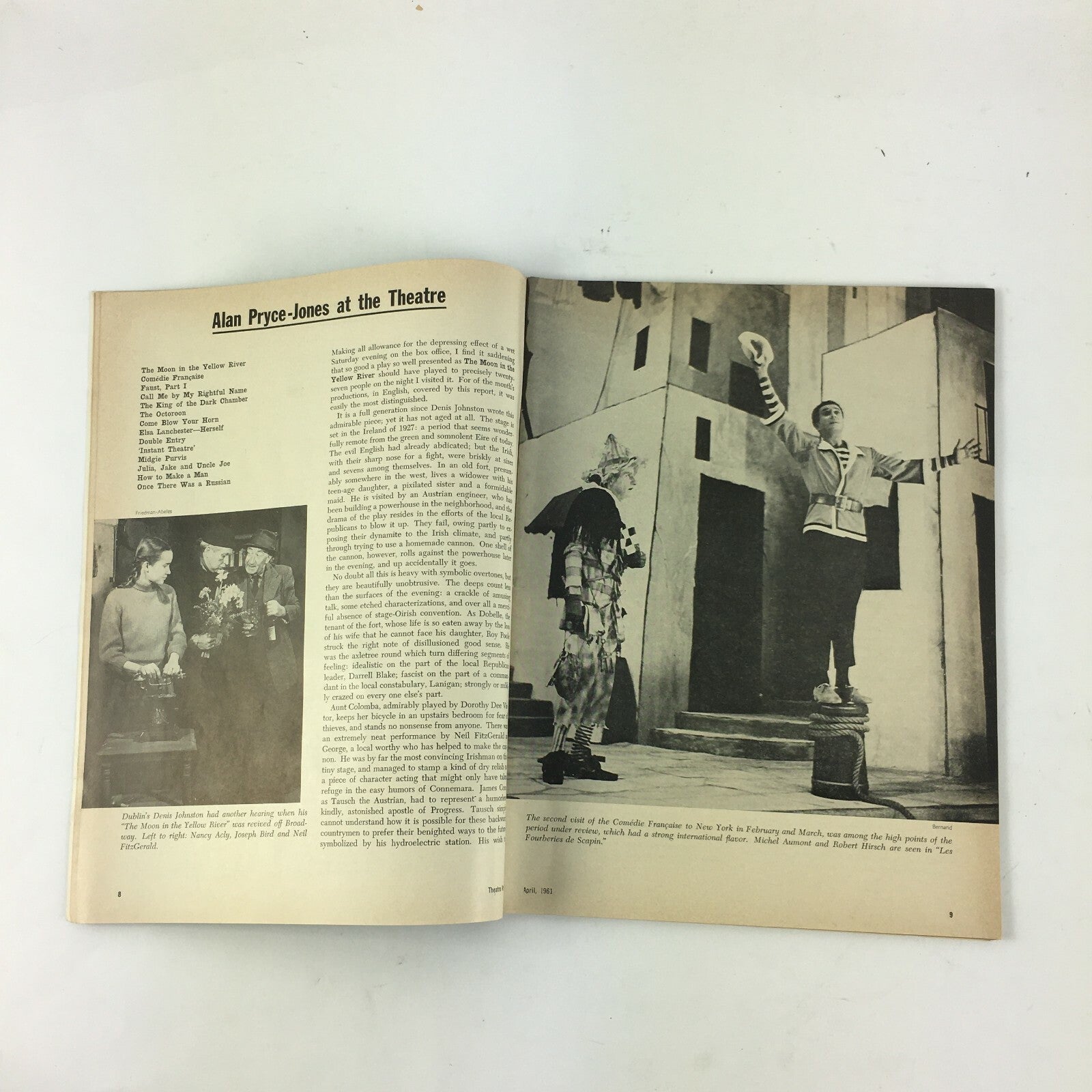 April 1961 Theatre Arts Magazine Coffeehouse Theatre by Henry Hewes The Premise