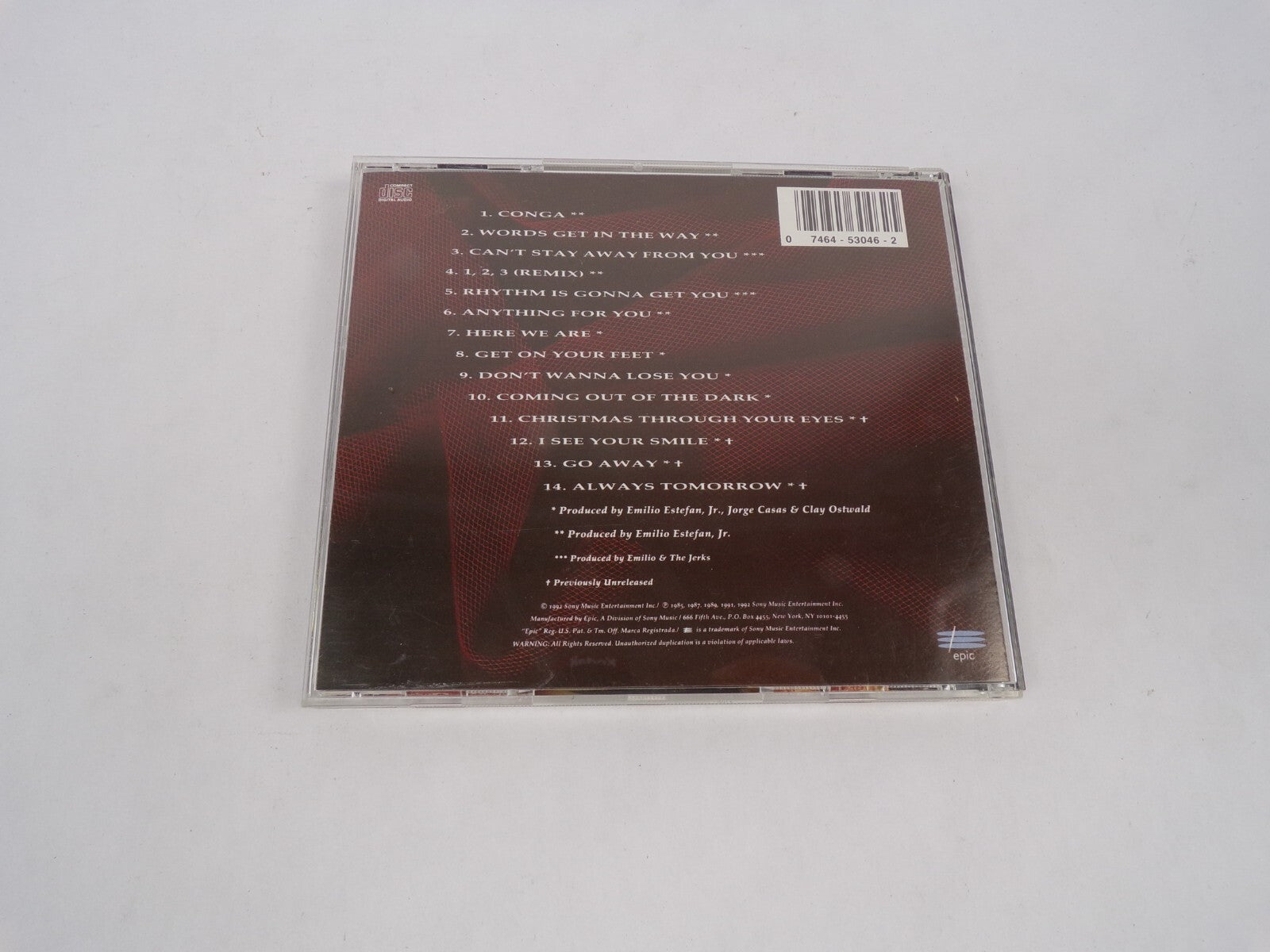 Gloria Estefan Greatest Hits Conga Words Get In THe Way Can't Stay Away FroCD#63
