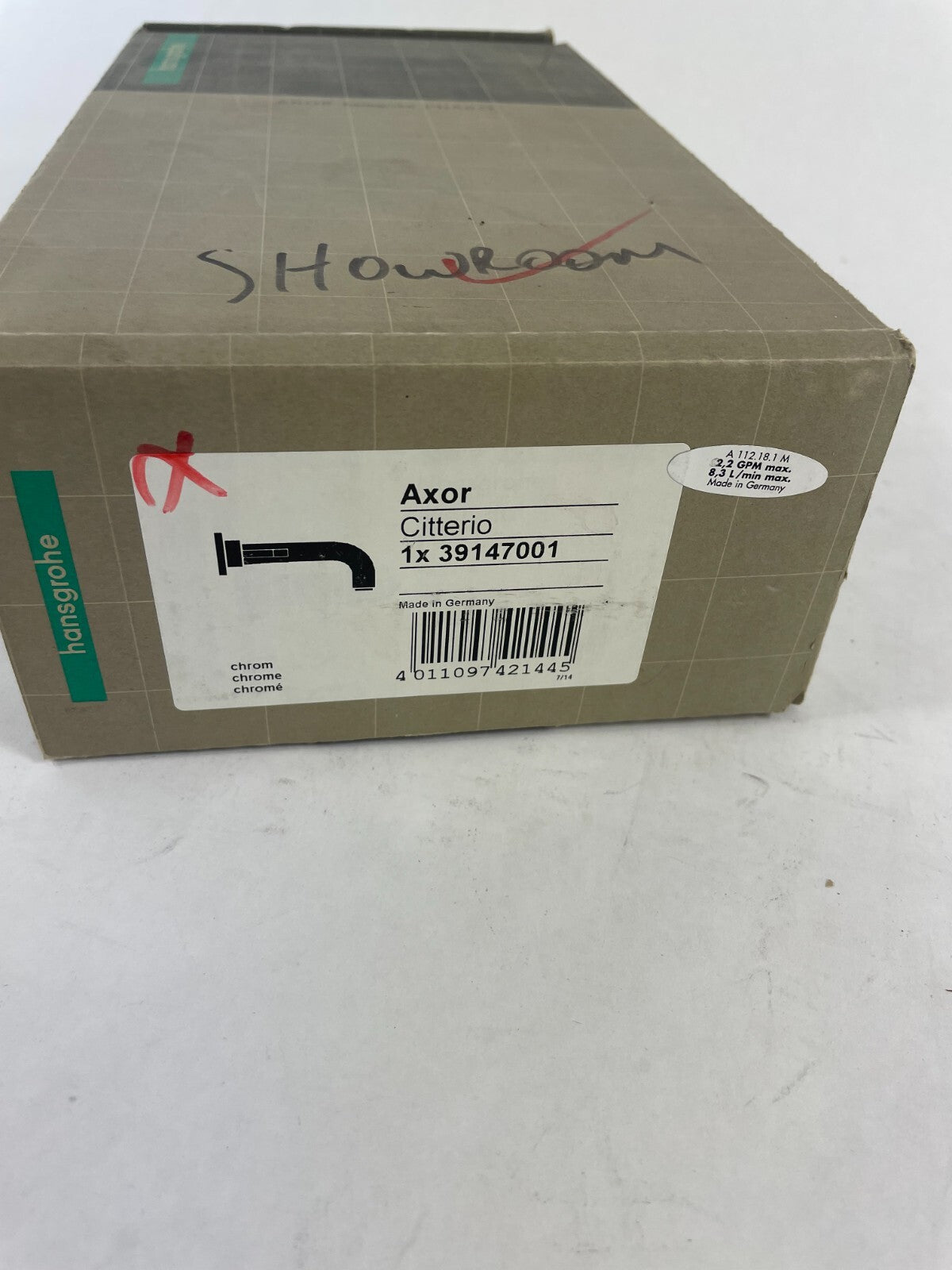 Hansgrohe AXOR Citterio 39147001 chrome wall-mounted bathroom faucet