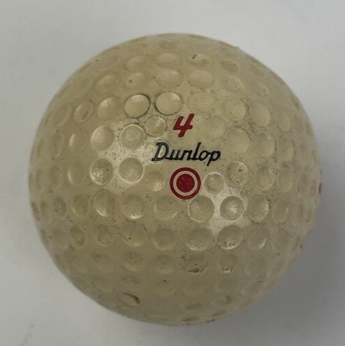Vintage CDC Logo Golf Ball Maxfli Dunlop Red Dot #4 Rare Man Cave Display