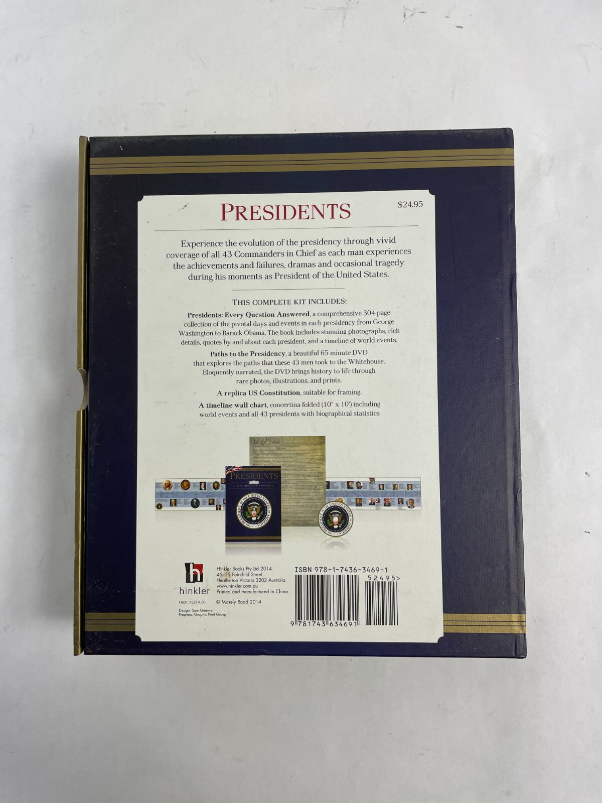 President Every Question Answered by Hinkler Books + DVD + Constitution Replica