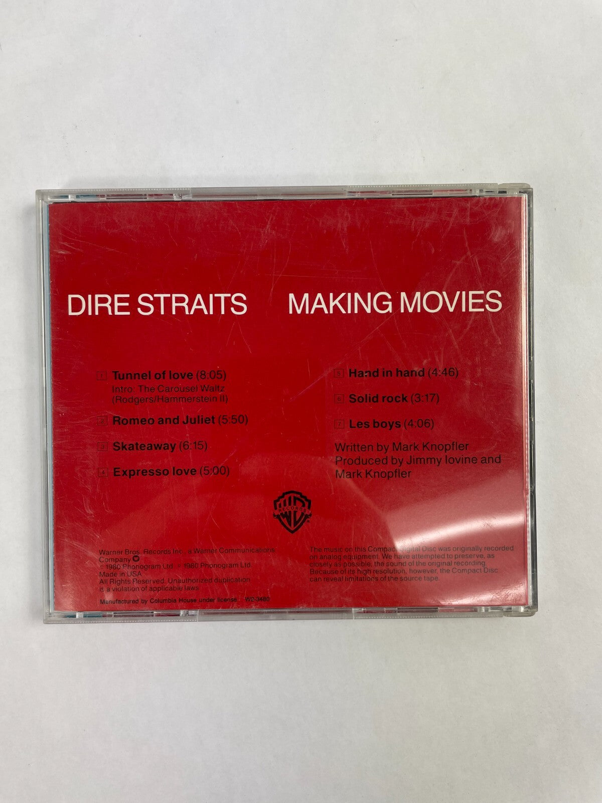 Dire Straits Making Movies Tunnel Of Love Skateaway Hand In Hand Les Boys CD#72