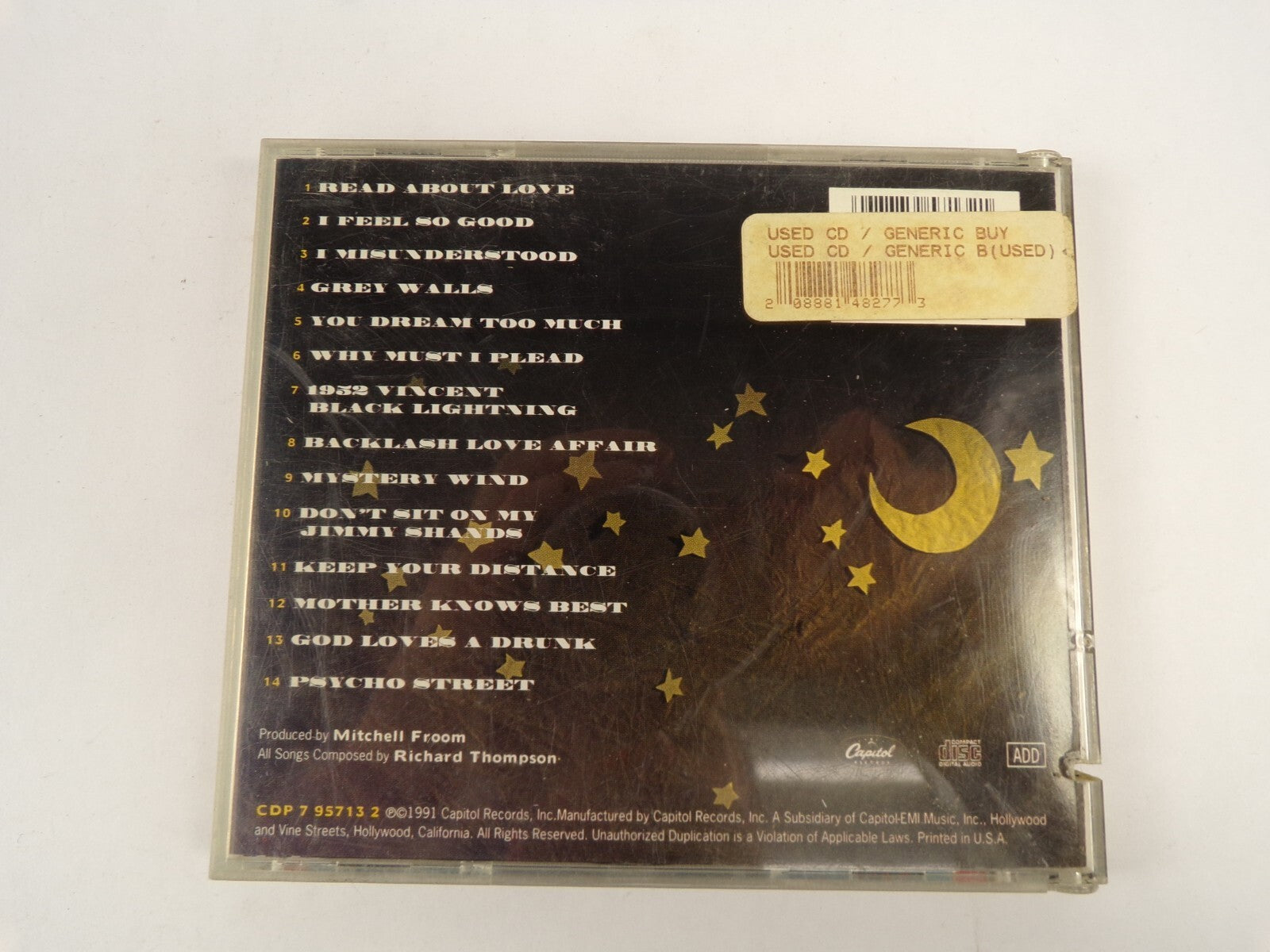 Richard Thompson Rumor And Sigh I Feel So Good Grey Walls Mystery Wind CD#46