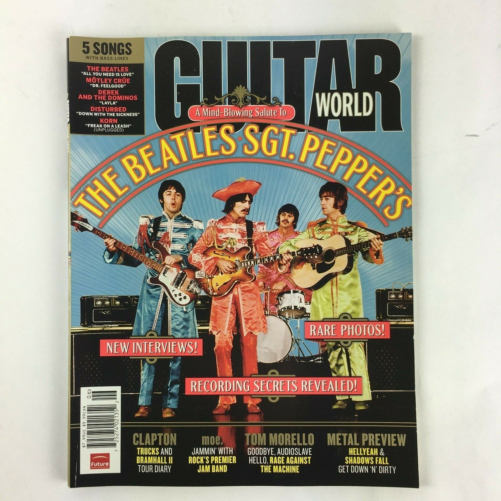 2006 Guitar World Magazine The Beatles SGT.Pepper's Clapton Tom Morello Jammin