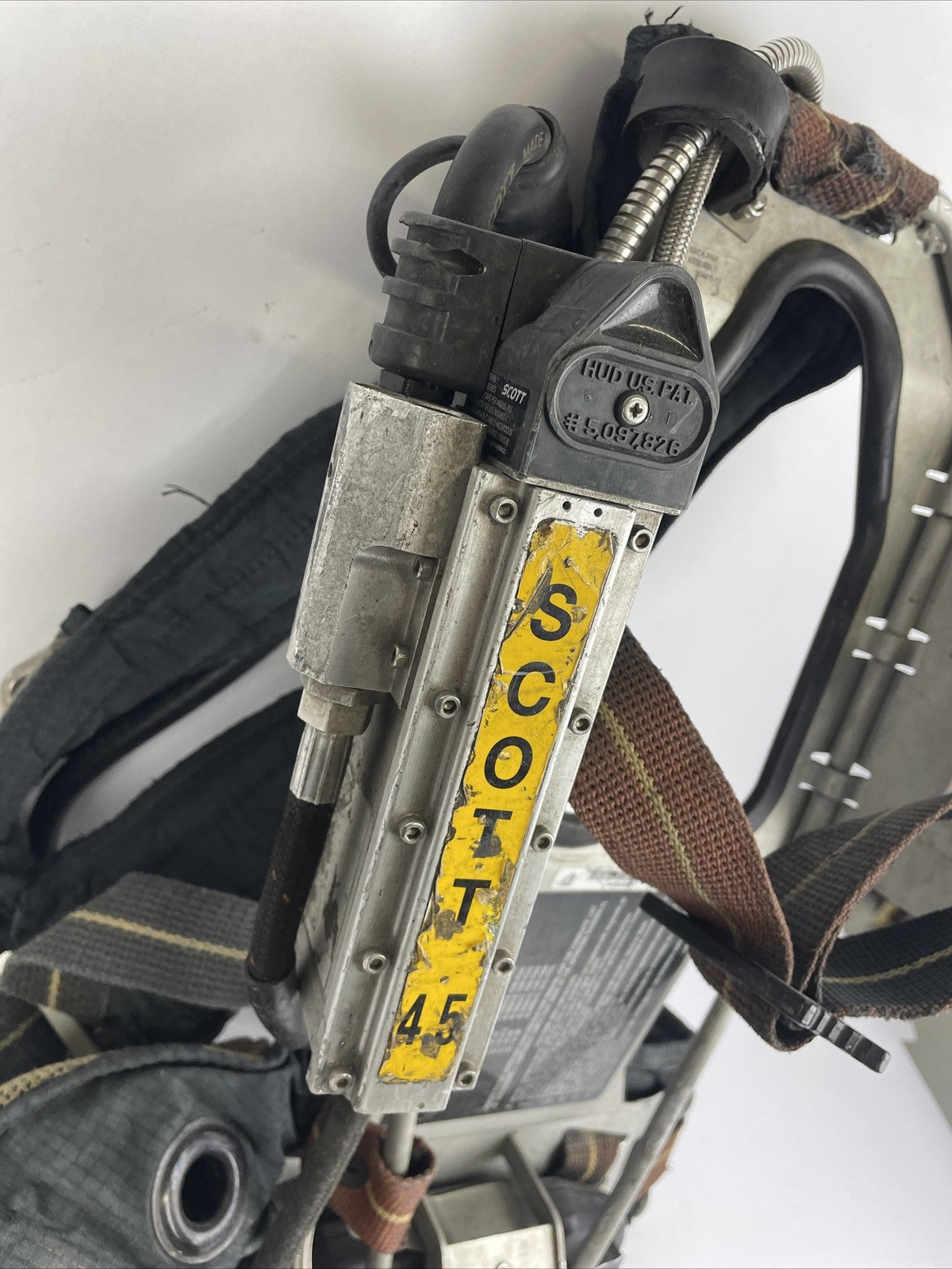 SCOTT SAFETY 4.5 4500 SCBA Air Pack Harness EZ-Flow Air Pak Plus with Sensor   d