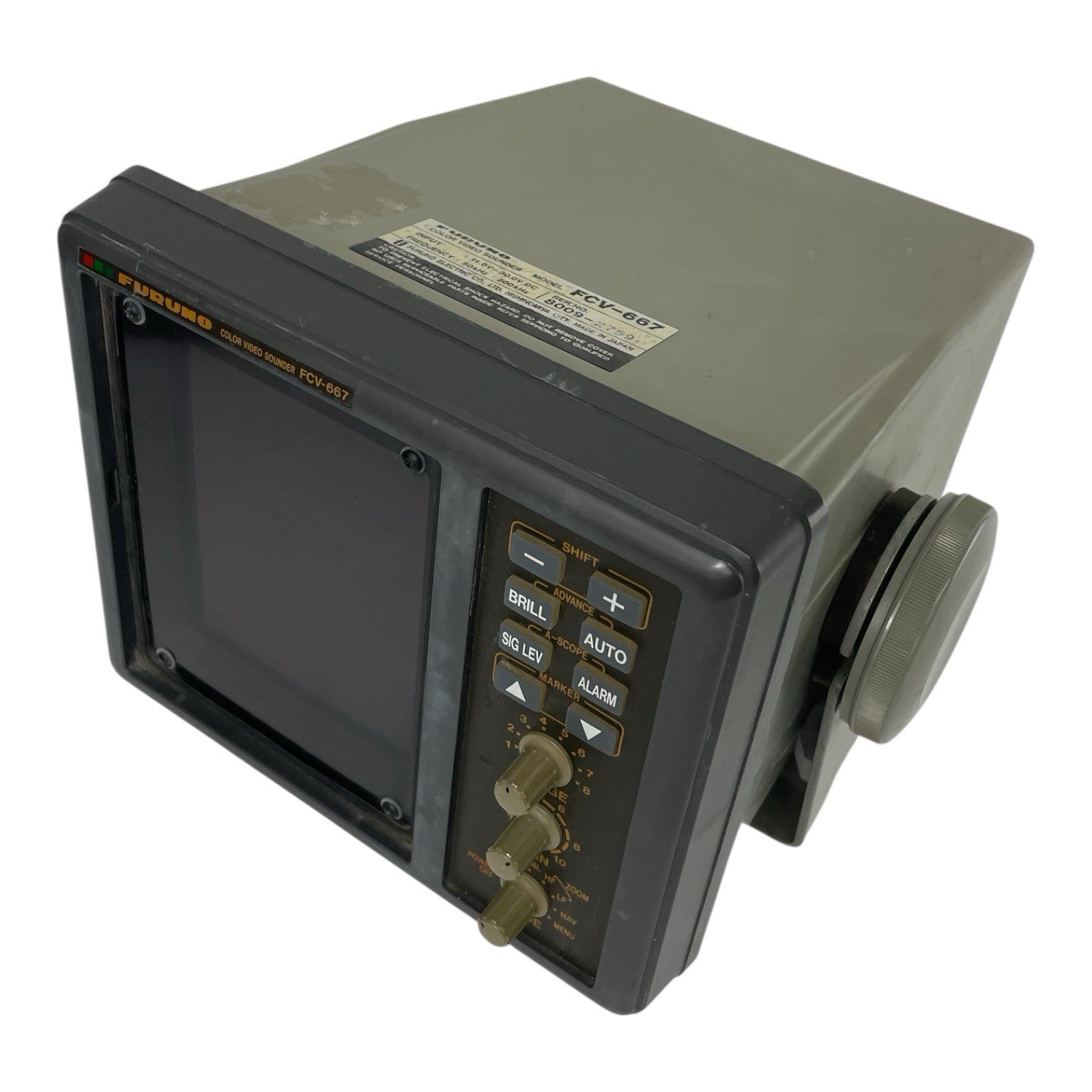 FURUNO FCV-667 Color Video Sounder  Fishfinder Sonar Untested
