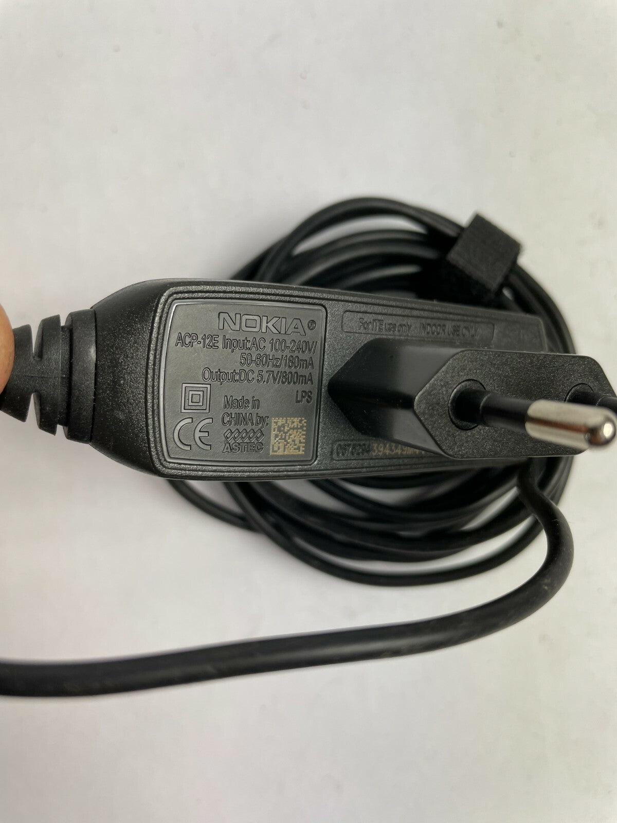 Genuine Nokia ACP-12E AC Adapter Output 5.7 V 800mA Power Supply Adapter A62