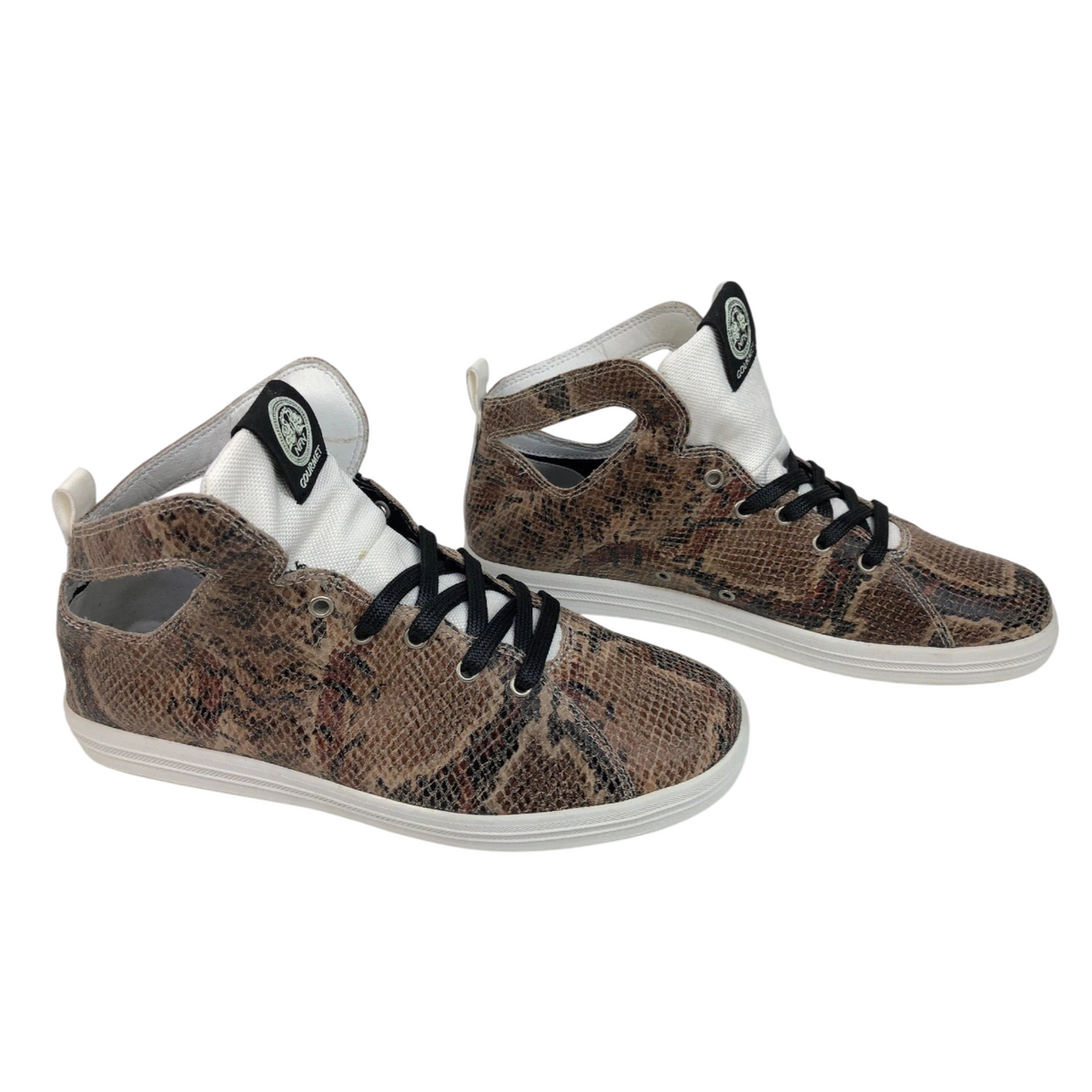 Rare Gourmet Footwear Shoes  Womens Uno SP Leather Snake Skin High Top - FSTSHP