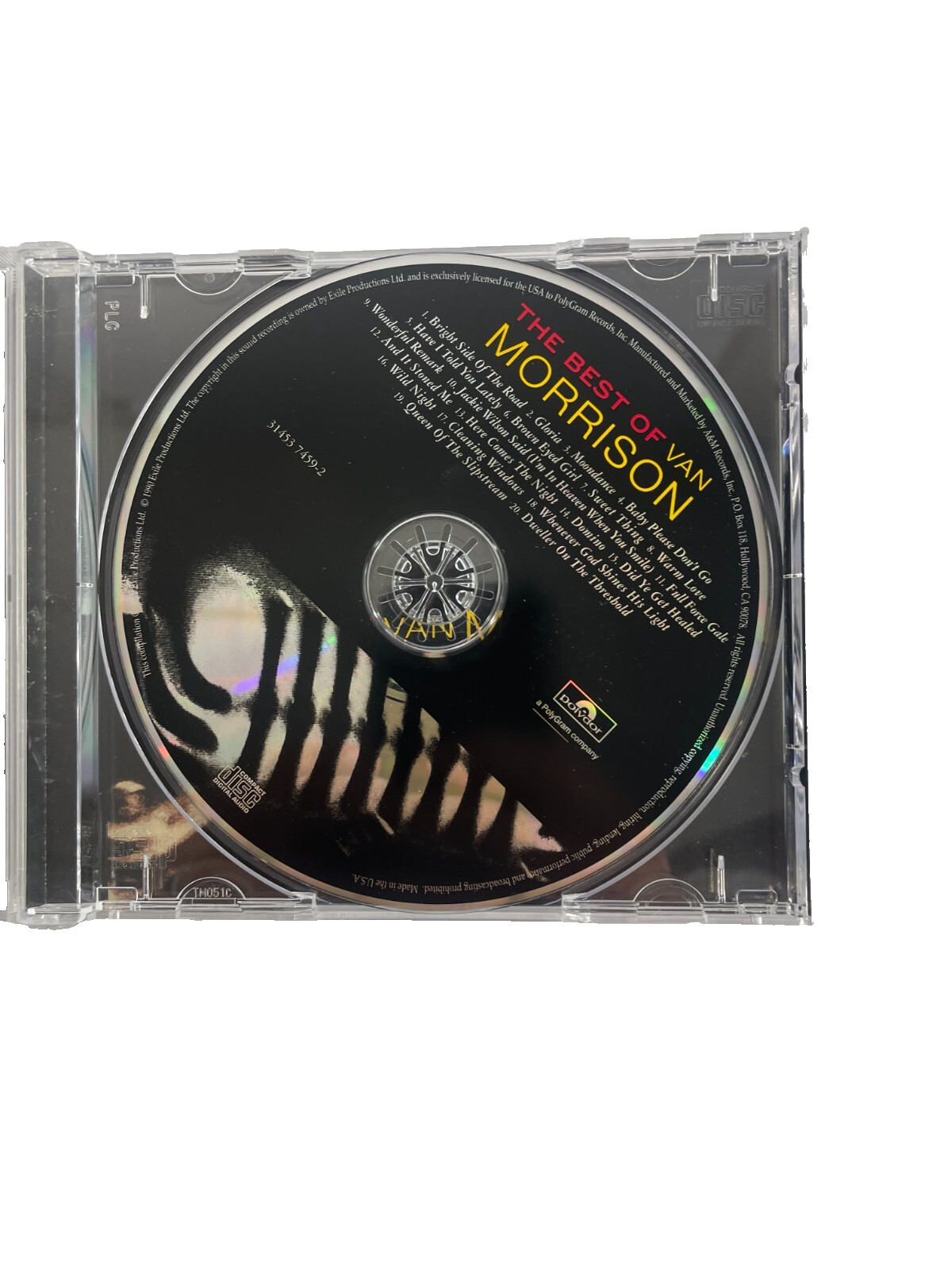 The Best of Van Morrison Bright Side Of The Road Gloria Moondance CD#10