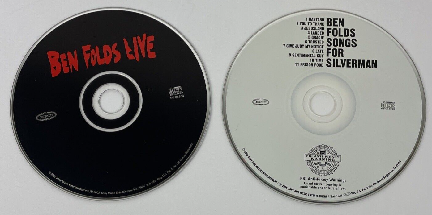 2 x Ben Folds Digital Audio CD - Songs For Silverman, 2005 + LIVE, 2002 Sony