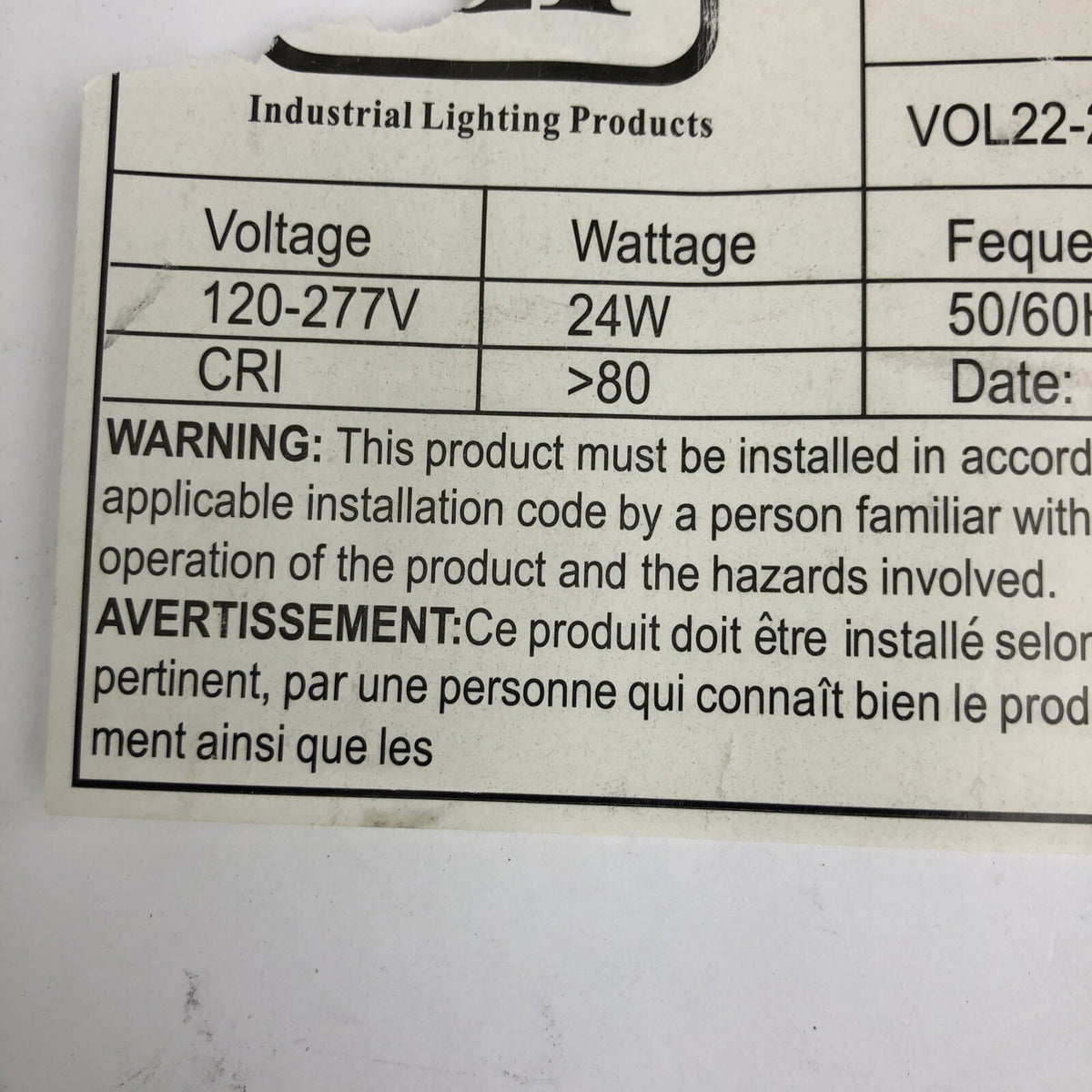 ILP LED Volumetric Troffer VOL22-24WLED-UNIV-40 - LOOK