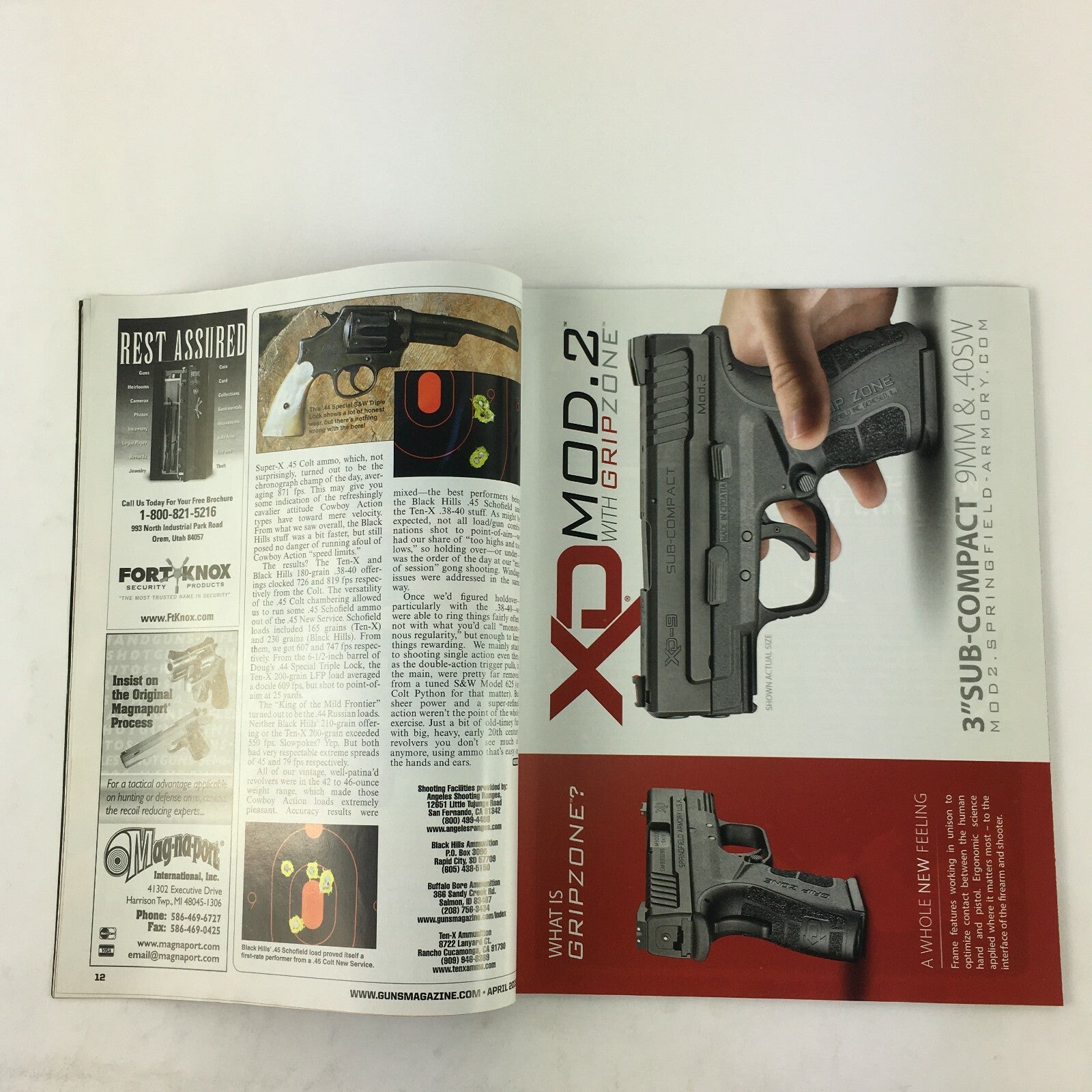 April 2015 Guns Magazine V3 12 Guage 9mm & .44 Magnum Rangers Rifle .357 Magnum