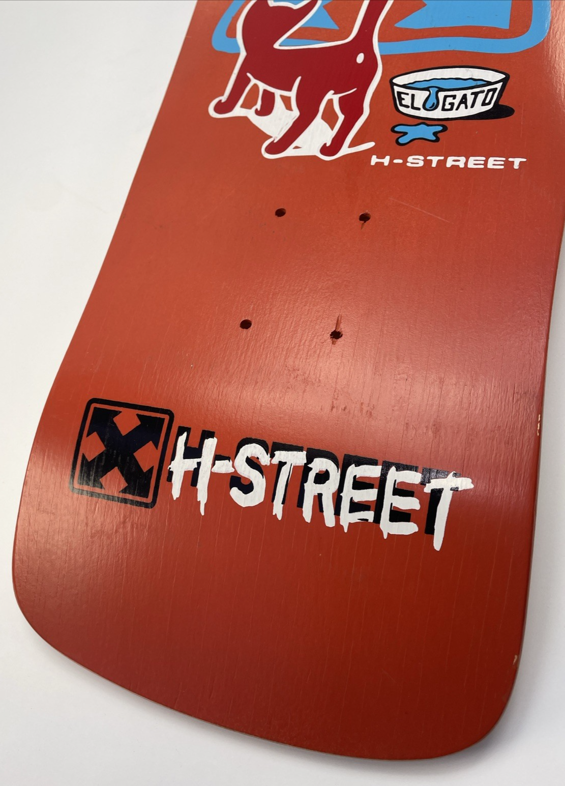 H-STREET Eddie ^El Gato Elguera^  Kitty Reissue Skateboard 80s Wood Hell Concave