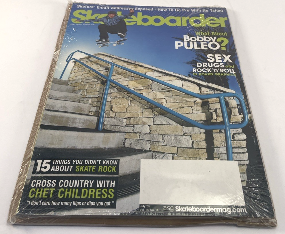 Skateboarder Magazine July 2005 Y2K Skate Magazine Vol. 14 Ryan Smith Cover VGC