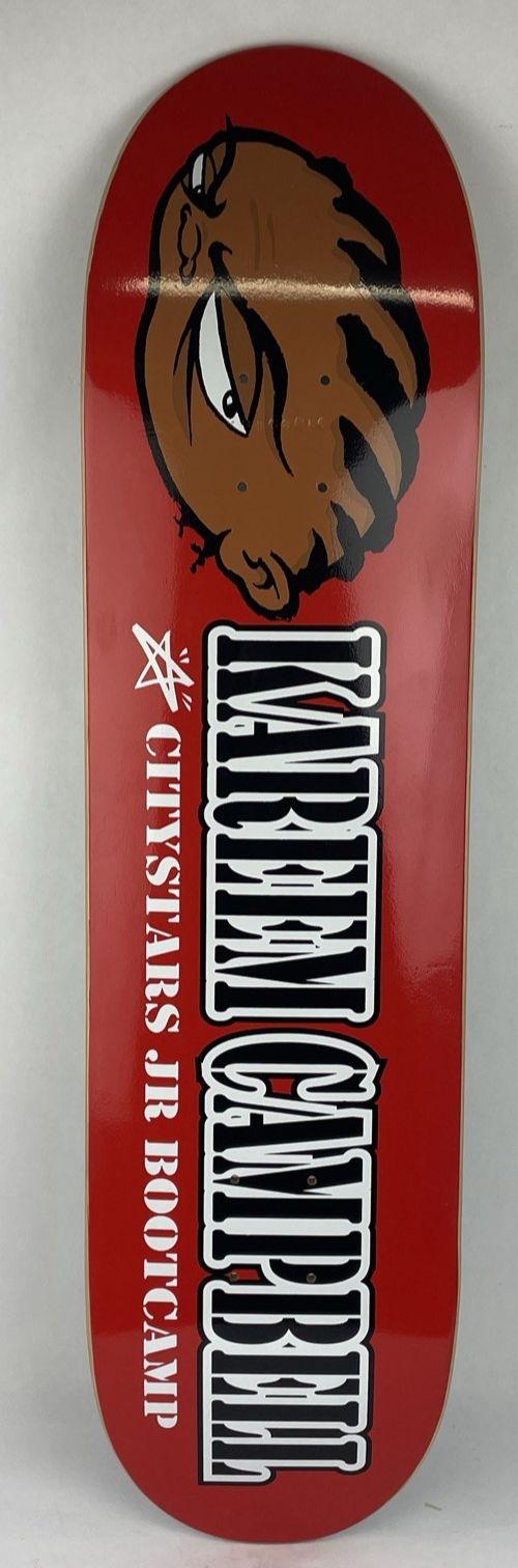 City Stars Skateboards Pro Model Kareem Campbell  Jr. Bootcamp 8" x 32" - RARE