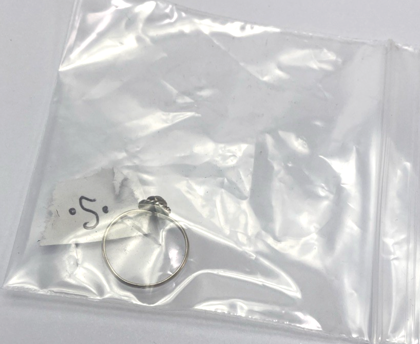 Dainty Native American Minimalist Mother Pearl 925 Sterling Silver Ring Sz 5