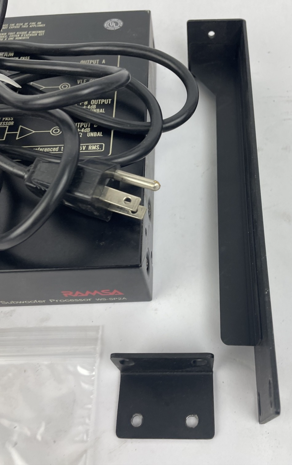 OEM Ramsa WS-SP2A Subwoofer Processor with Rack-mount Components