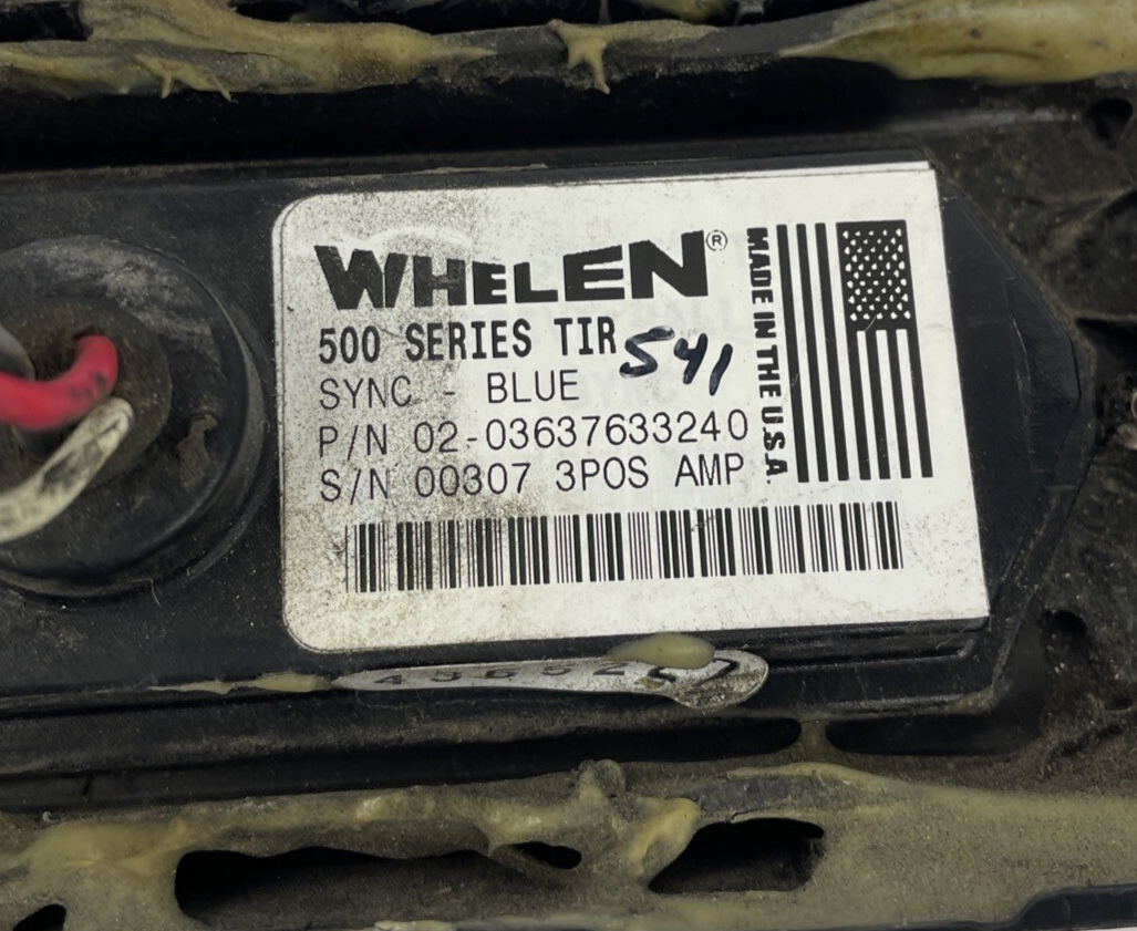 Whelen 500 series blue TIR LED warning light 12V emergency vehicle signal light