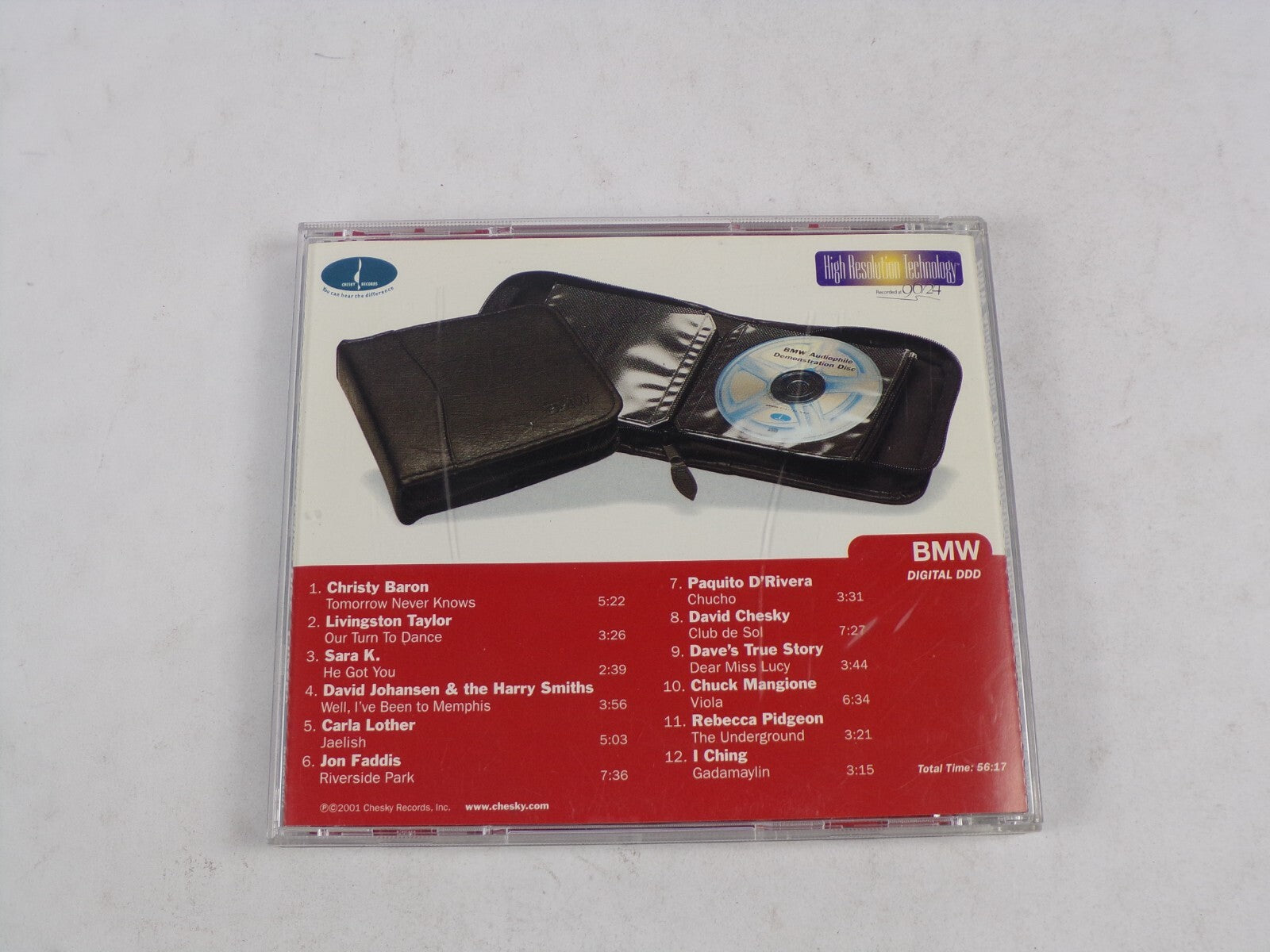 BMW Audiophile Demonstration Disc Christy Baron Livingston Taylor Sara K. CD#58