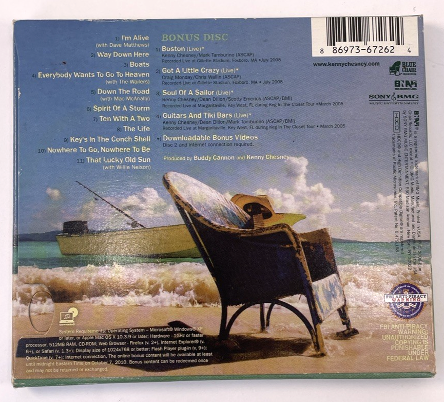 Lucky Old Sun [ Digital Audio CD ] Kenny Chesney 2008 Blue Chair Records     #45