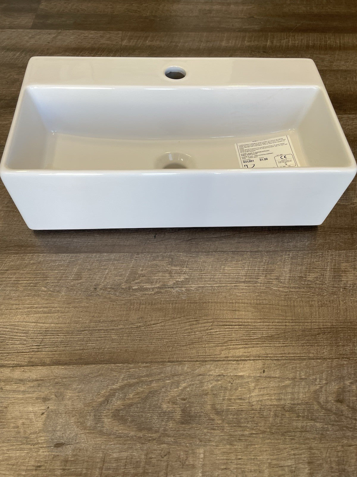 Artceram Quadro 27 wall or countertop sink QUL001 Glossy Bathroom Water Basin