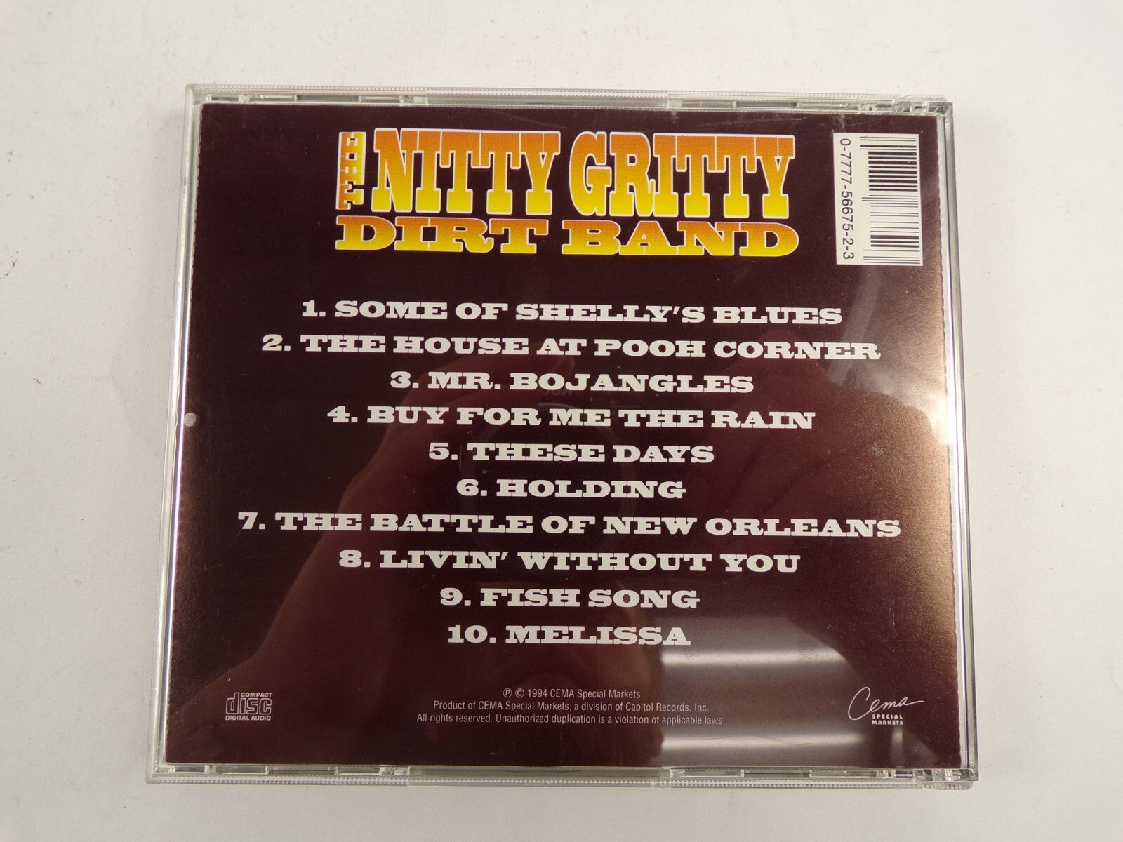 The Infinity Gritty Dirt Band Holding These Days Fish Song Melissa CD#47