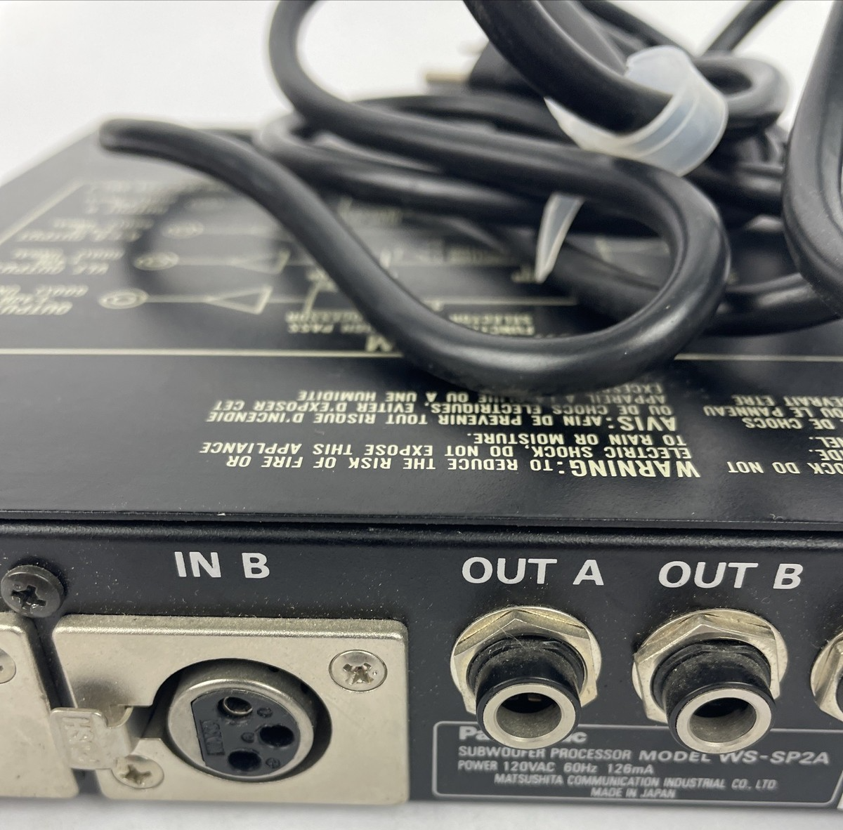 OEM Ramsa WS-SP2A Subwoofer Processor with Rack-mount Components