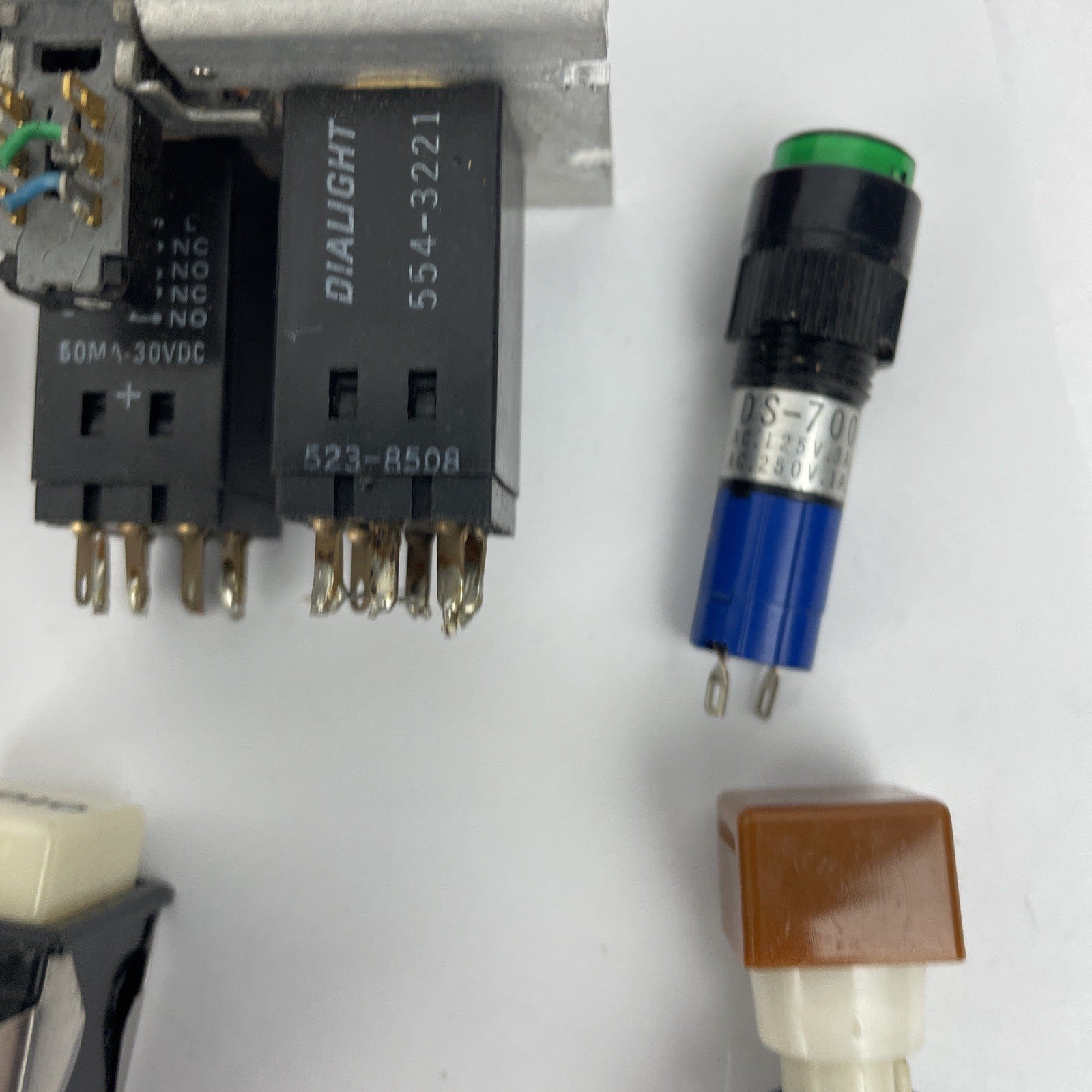 Lot of Assorted Dialco Dialight Macro-Oak Illuminated Push Button Switch - LOOK