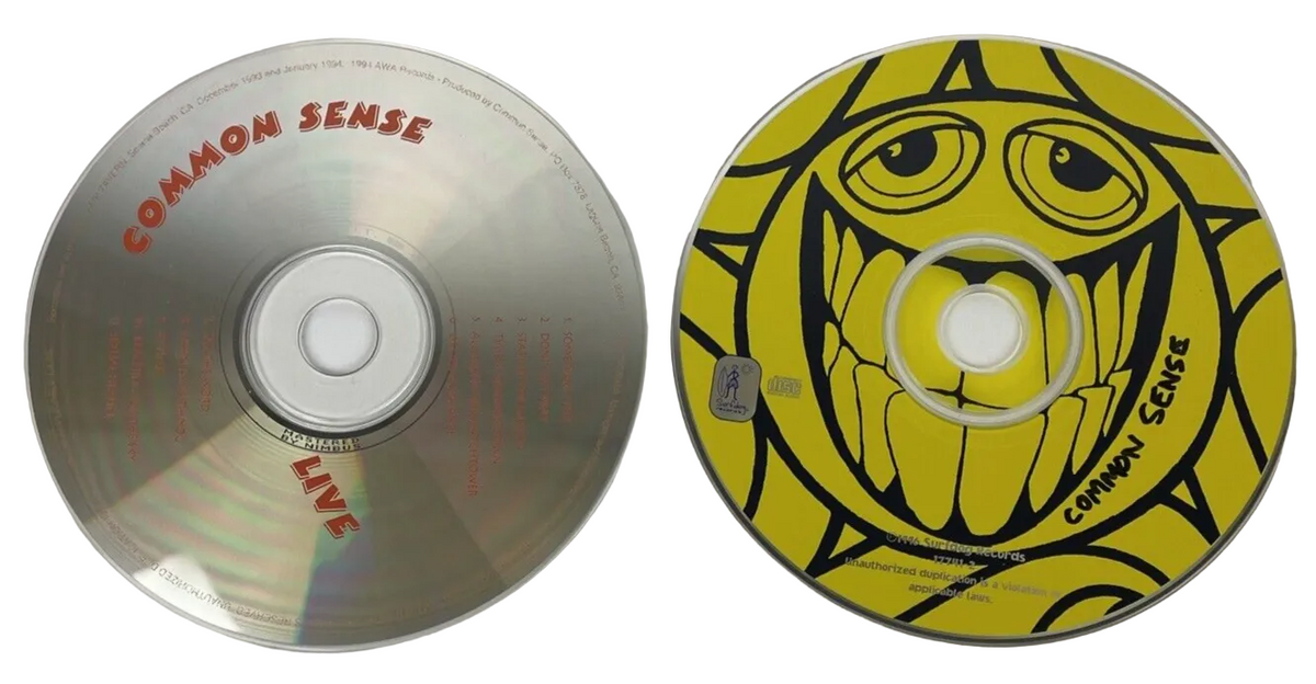 COMMON SENSE ~ PSYCHEDELIC SURF GROOVE CD 1996 Virgin + LIVE at the Belly Up Bar