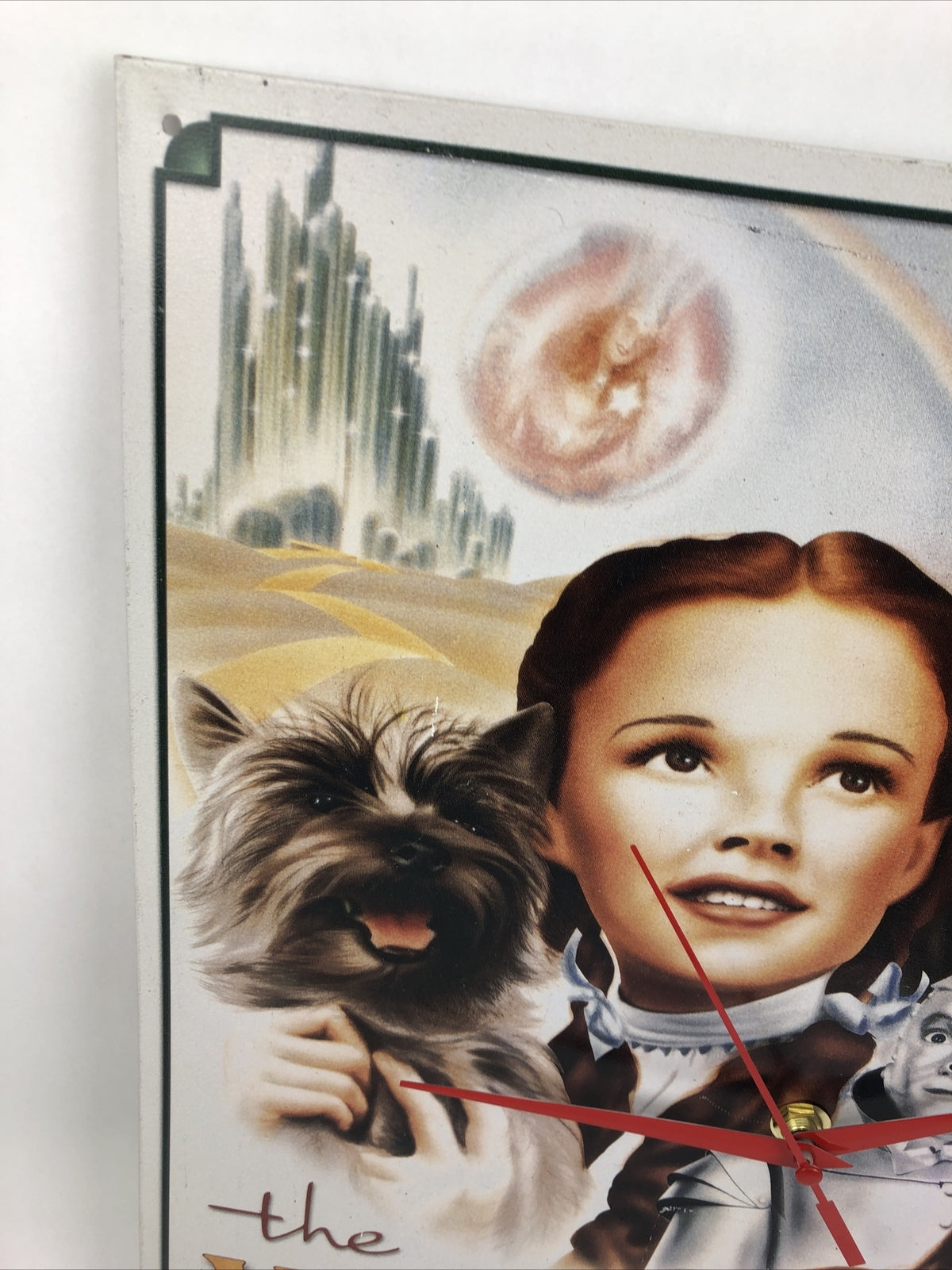 The Wizard of Oz * Tin Sign Wall Clock 16" x 12.5" One of a Kind Julie Garland