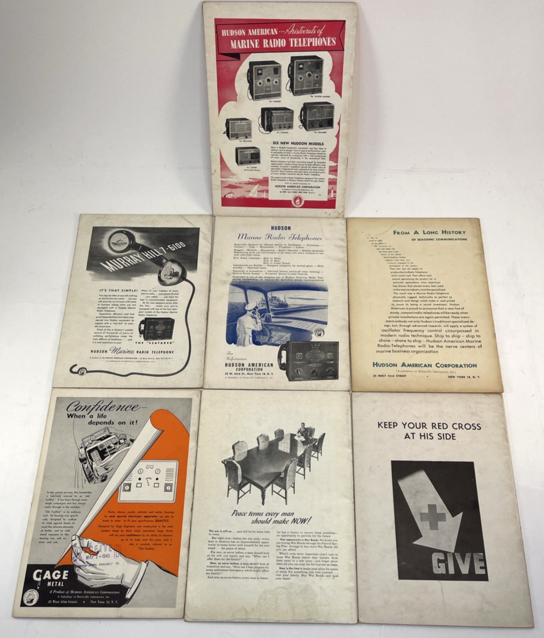 Lot of 8 x The Radio Engineers' Digest 1945 Edition Hudson American Corporation
