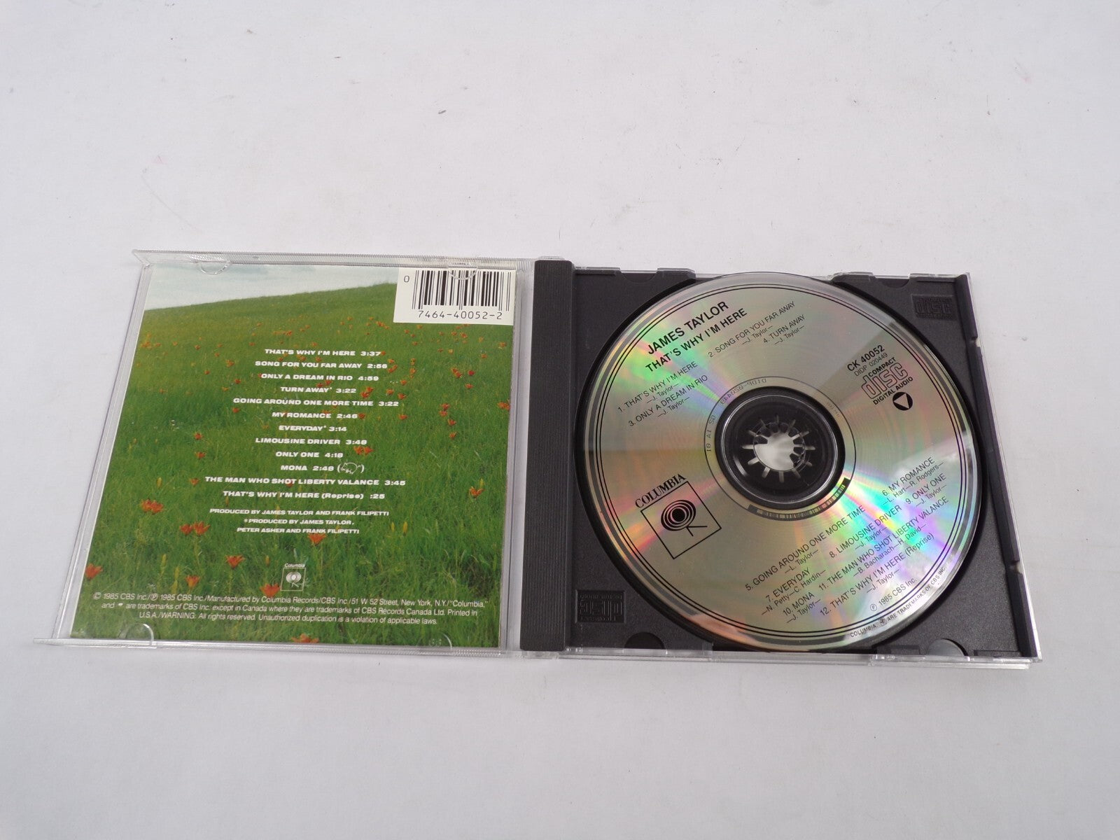 James Taylor That's Why I'm Here That's Why I'm Here Song For You Far Away CD#30
