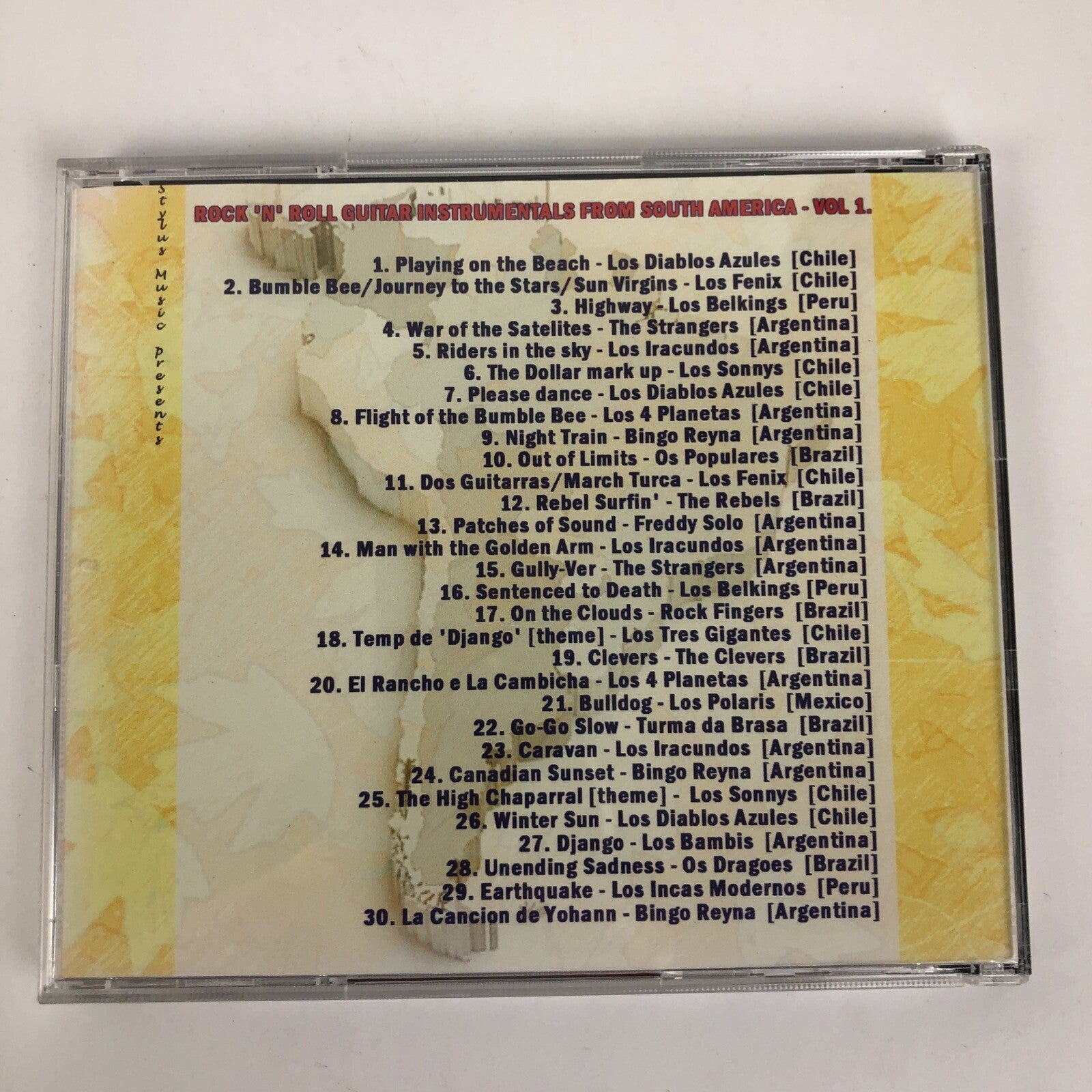 More 1960's Rock n' Roll Guitar Instros from South Africa Volume 1 CD Stylus #32