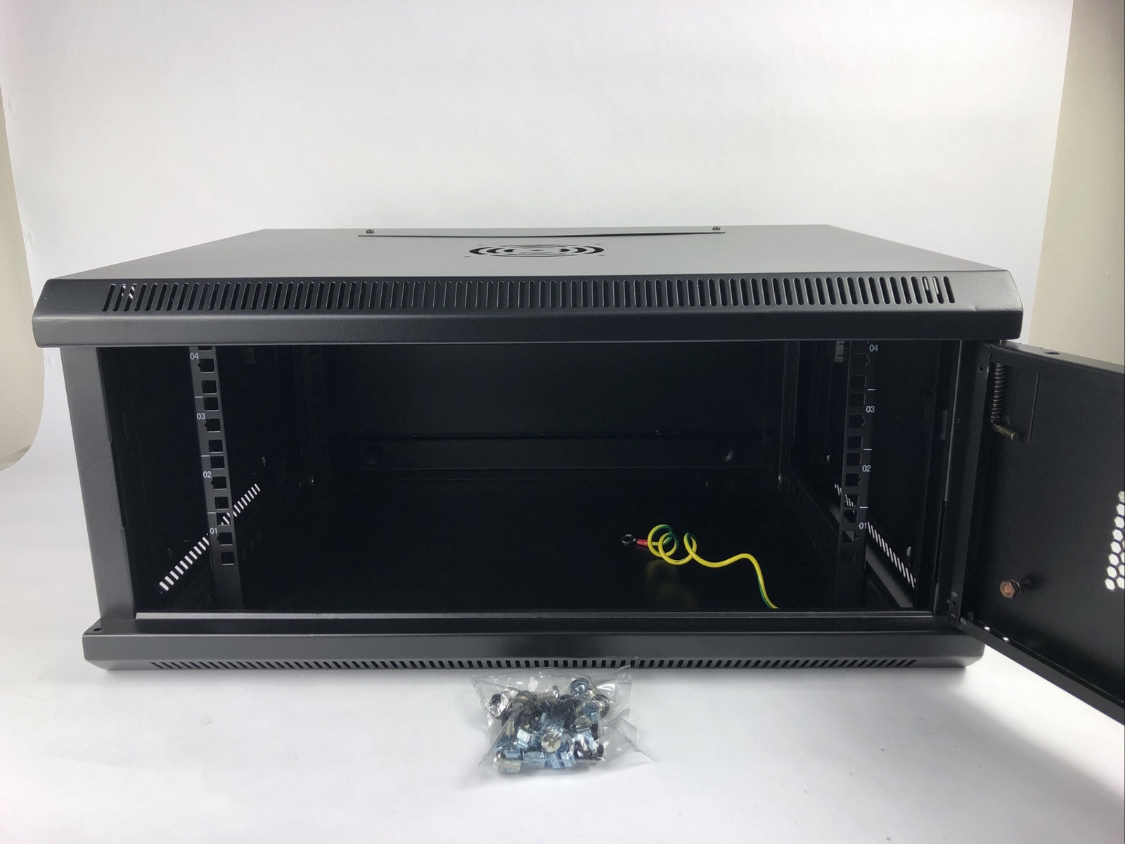 Fibretronix Rack Enclosure Steel Locking Storage Case 23.5"x17.5"x11" Wall Mount