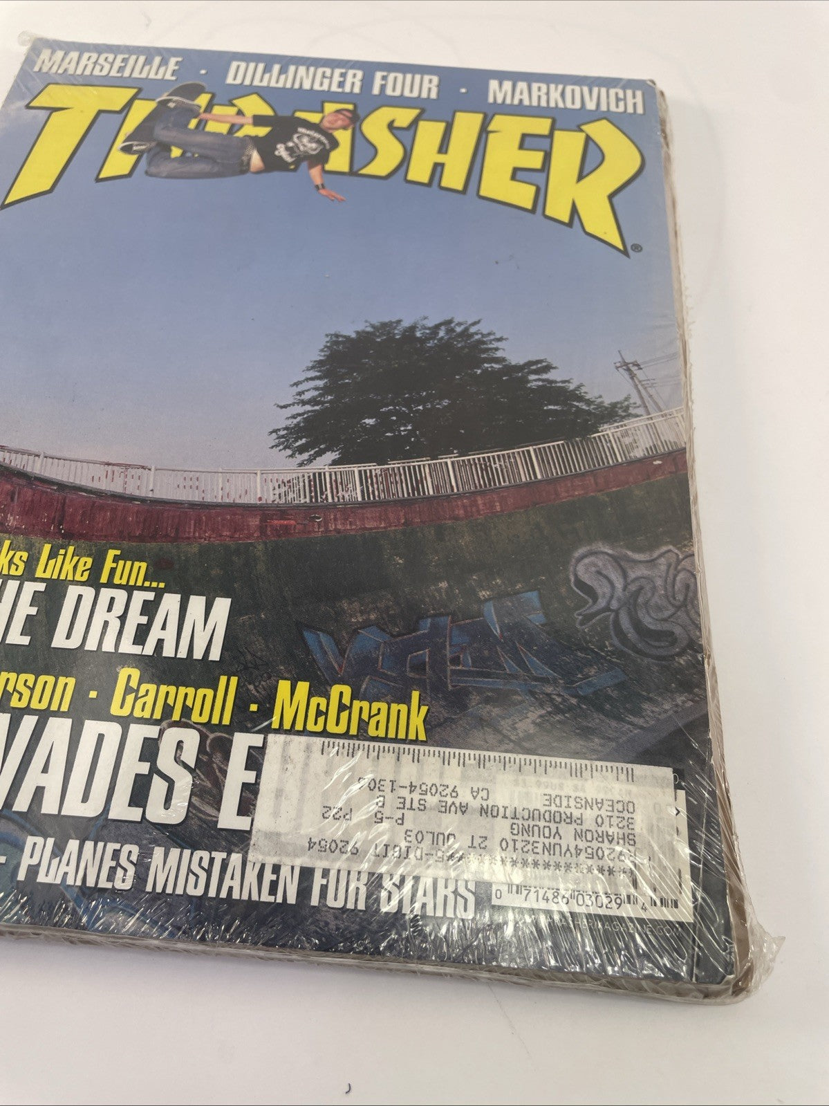 Thrasher Skateboard Magazine September 2002 - Marseille. Alan Peterson Cover
