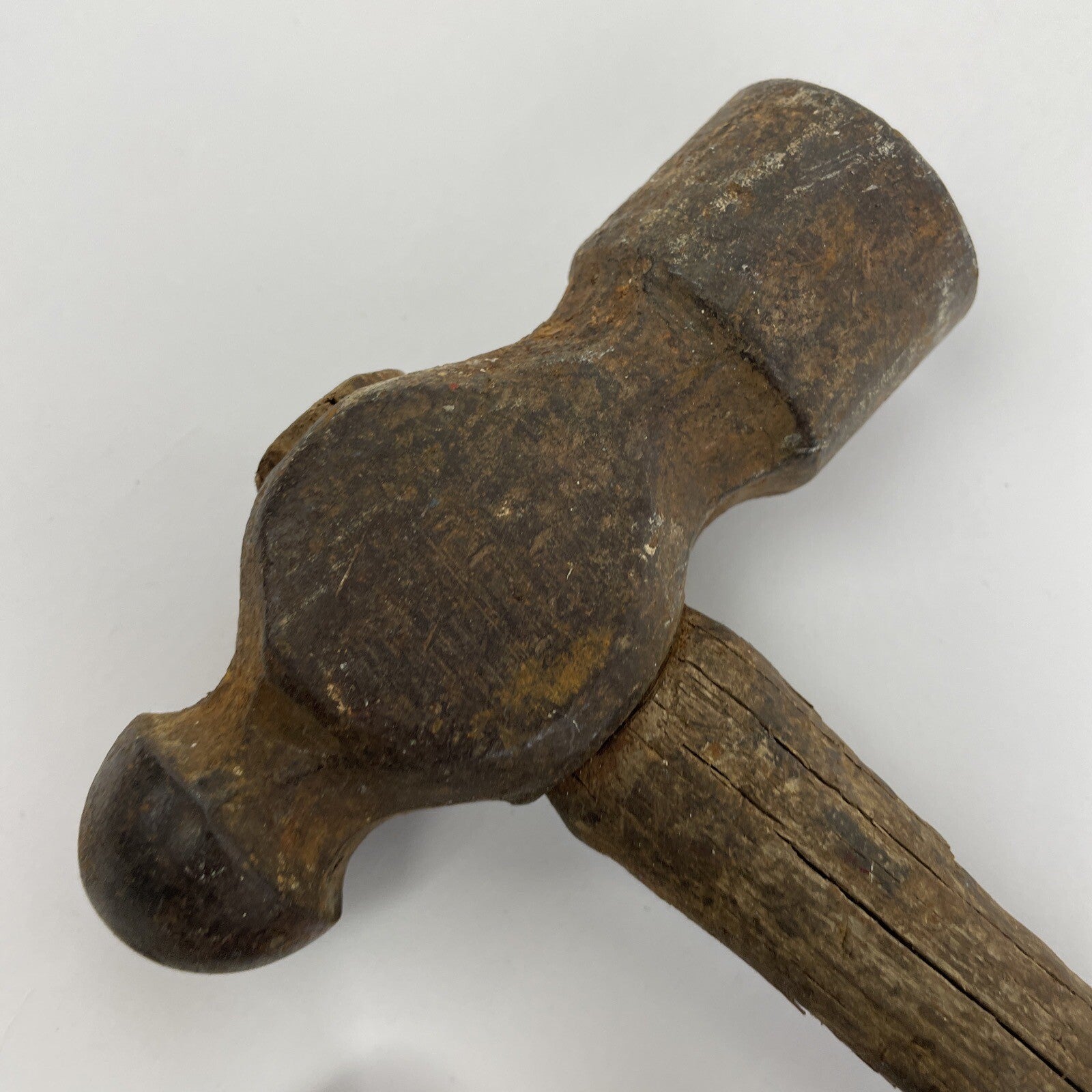 VINTAGE BALL PEEN HAMMER BLACKSMITH TOOLS Wood Handle Lot of 4 Assorted Sizes