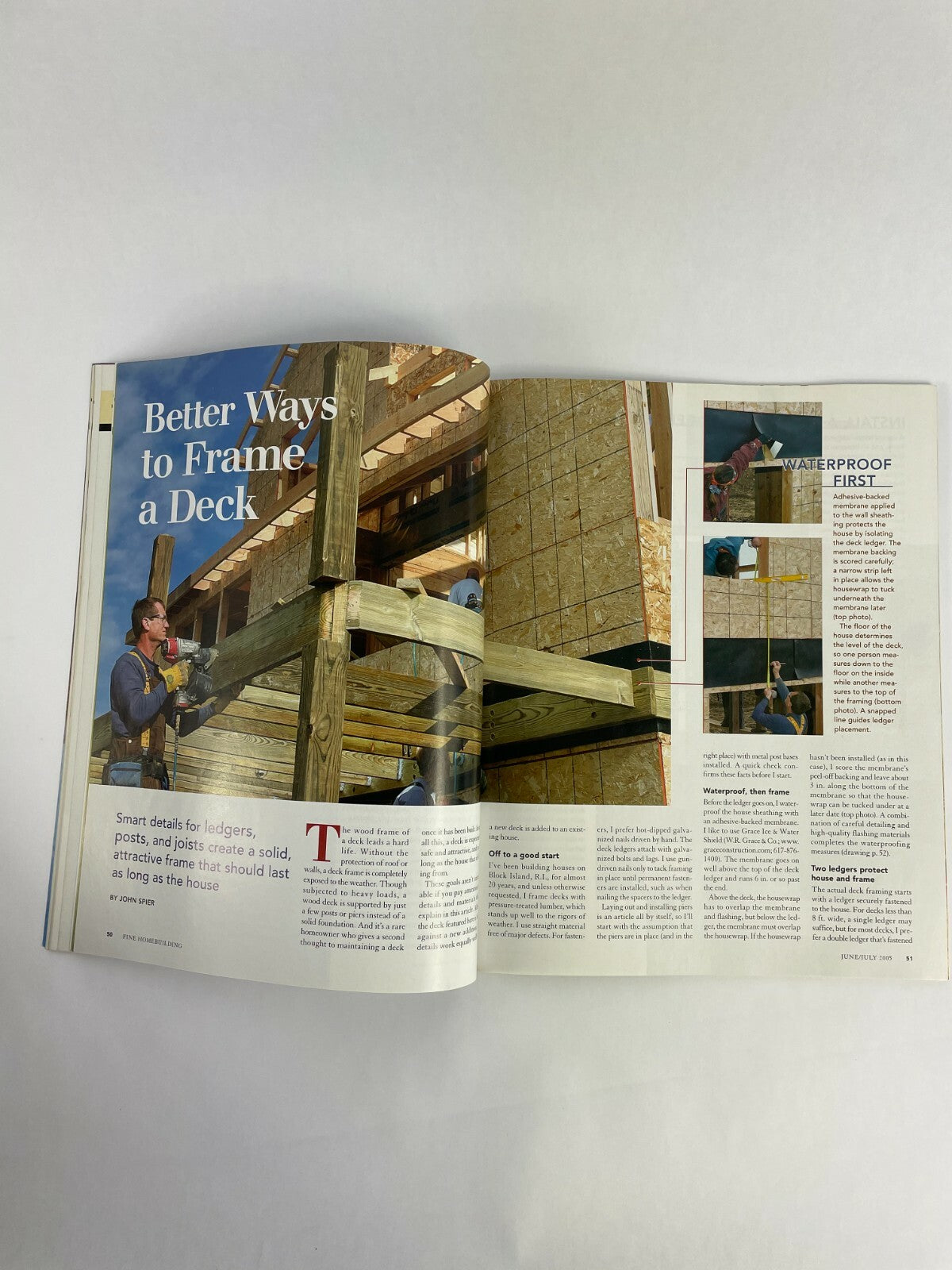 July 2005 Fine Homebuilding Magazine Synthetic Decking Choices VarietyLooking #A