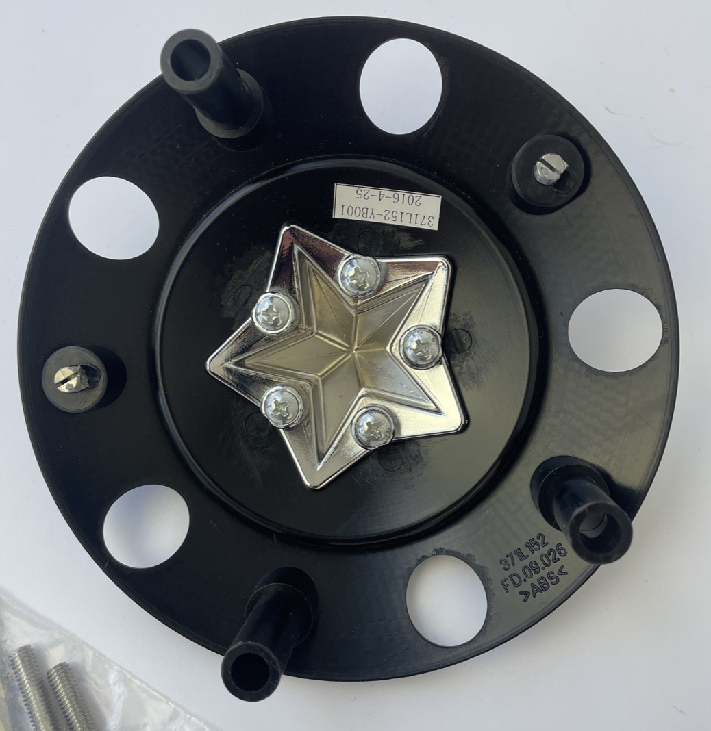 RockStar KMC XD775 Wheel Center Cap Matte Black Chrome Star 1000775B (1 CAP) NEW