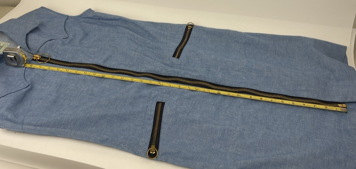 VINTAGE TREGO’S WESTWEAR Oklahoma Women’s Light Blue Denim Maxi Dress w Pockets