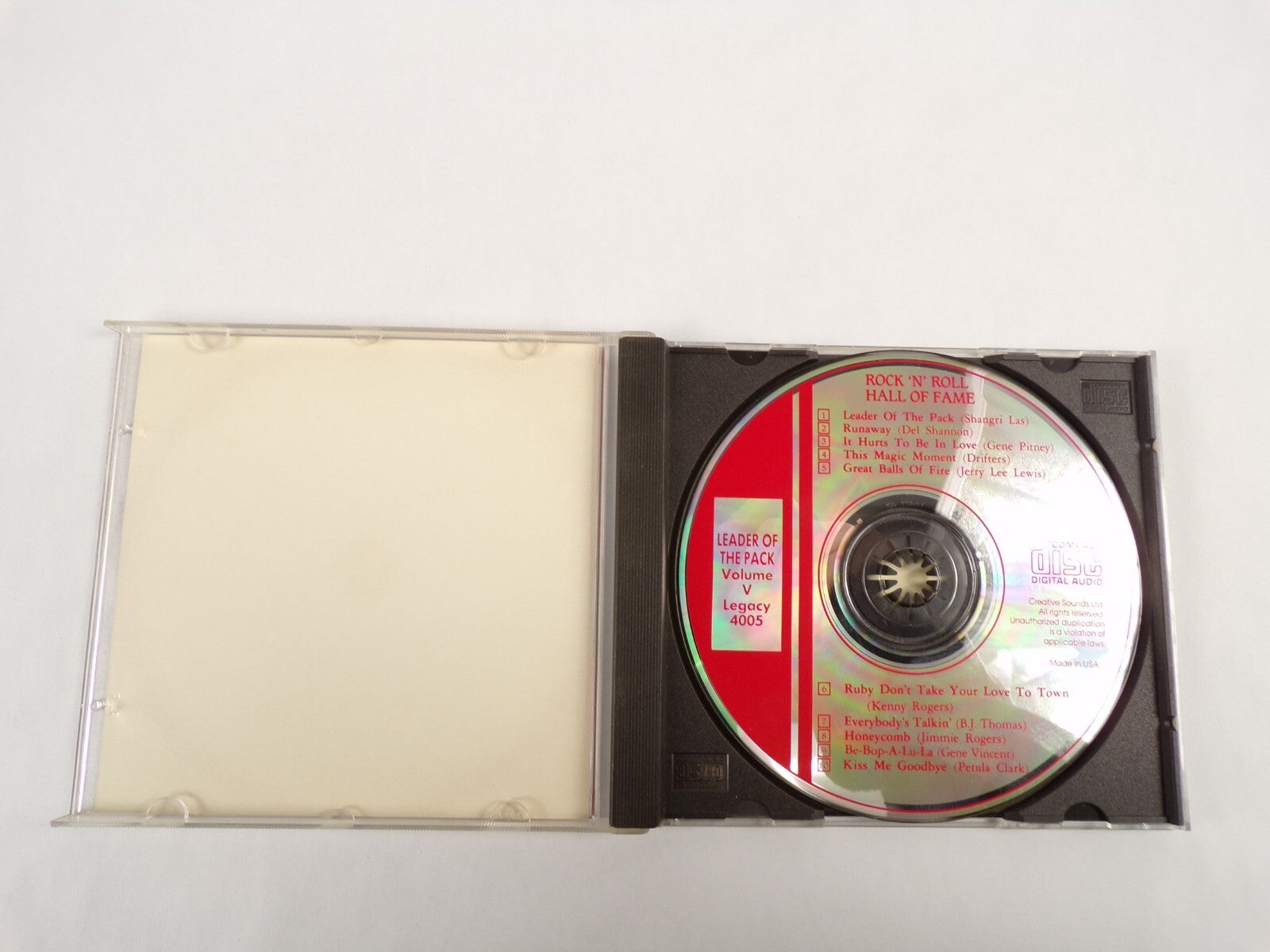 Leader Of The Pack Rock n Rool Hall Of Fame Vol 5 Leader Of The Pack CD#54