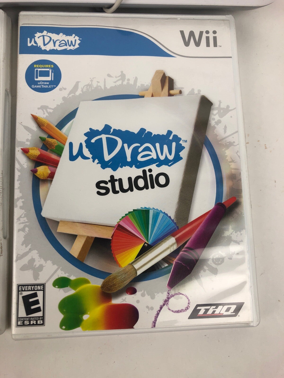 Wii uDraw Studio Instant Artist Game Tablet & 3 Game Lot - Pictionary - U Draw