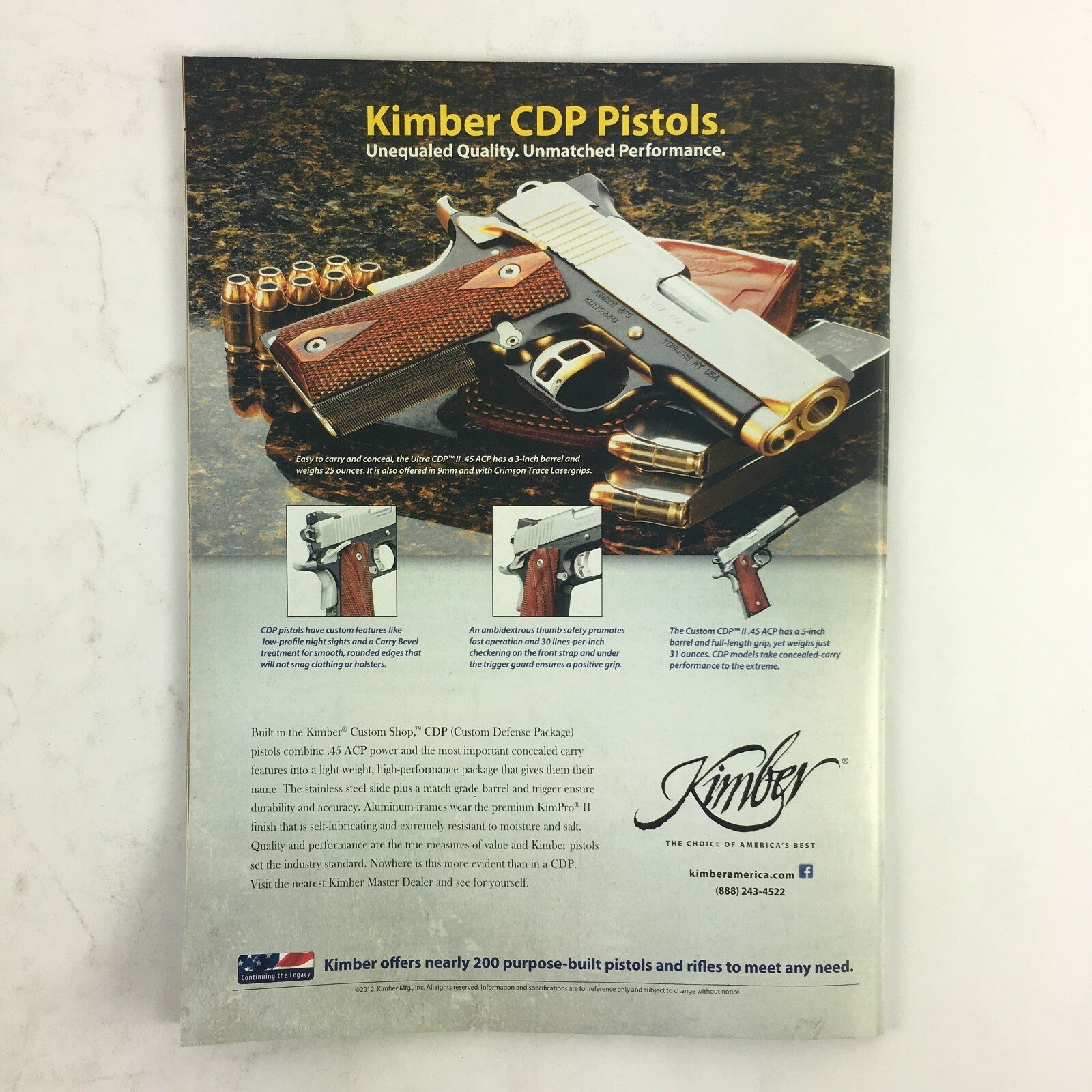 April 2014 American Rifleman Magazine SIG Sauer's .45 ACP P227 Henrys 1860 Gun