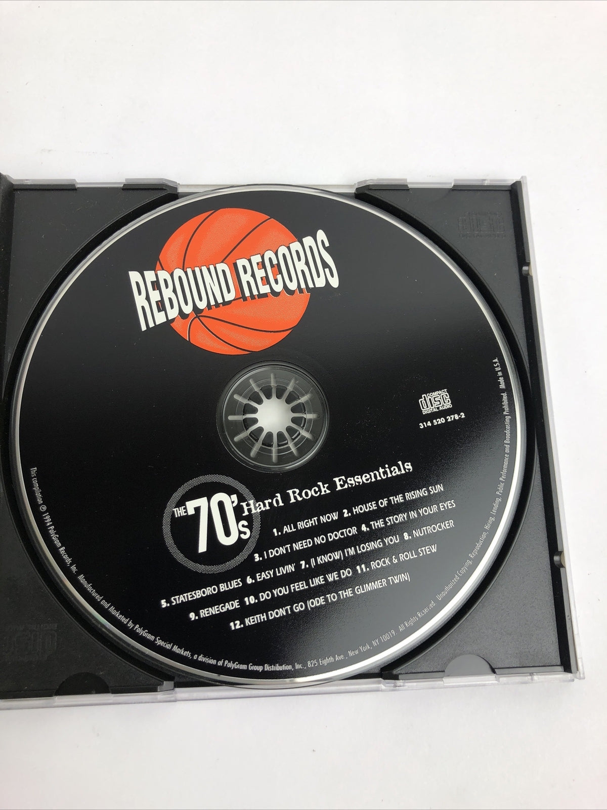 HARD ROCK ESSENTIALS The 70's 1970'S (CD, 1994, POLYGRAM Rebound Records) VGC #7