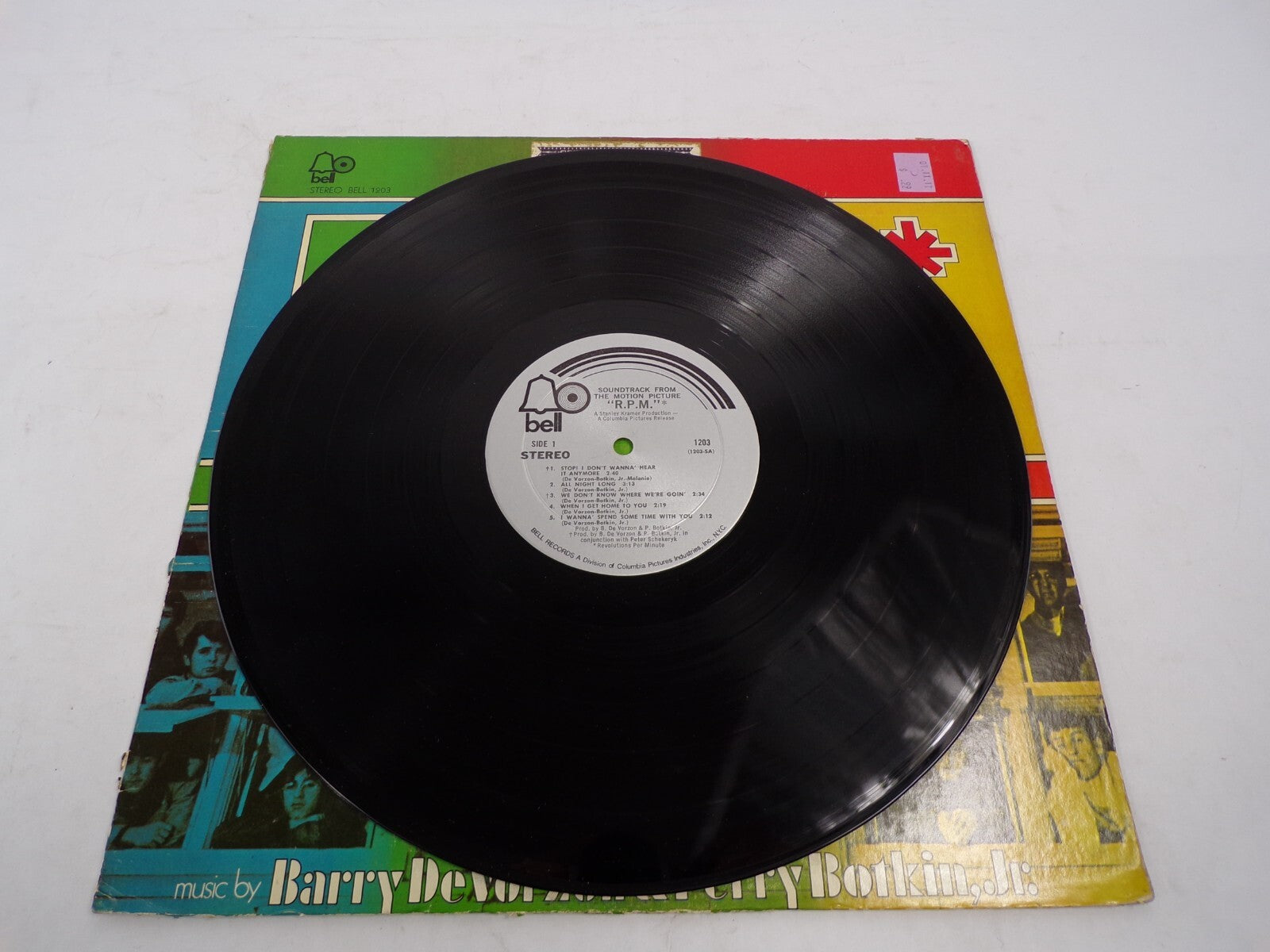 R.P.M Revolutions Per Minute Barry Devorzon and Perry Botkin, Jr Vinyl Record
