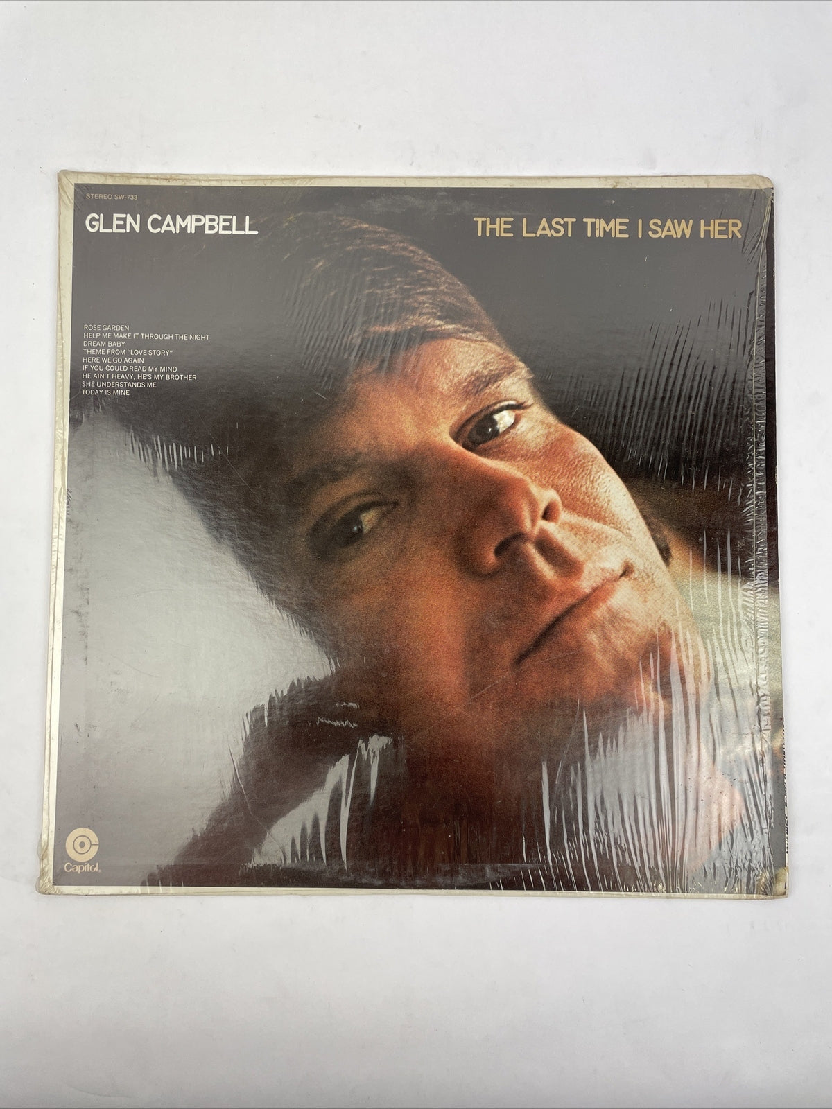 Glen Campbell The Last Time I Saw Her Vintage 12" Vinyl 33 RPM LP Record Album