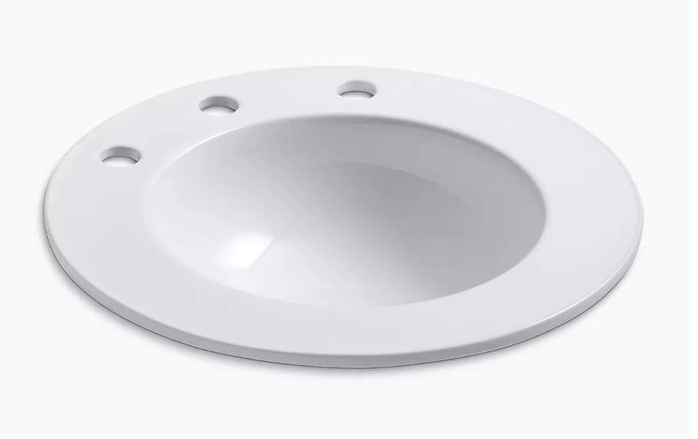 Kohler Camber K-2282-10-0 round drop-in bathroom sink