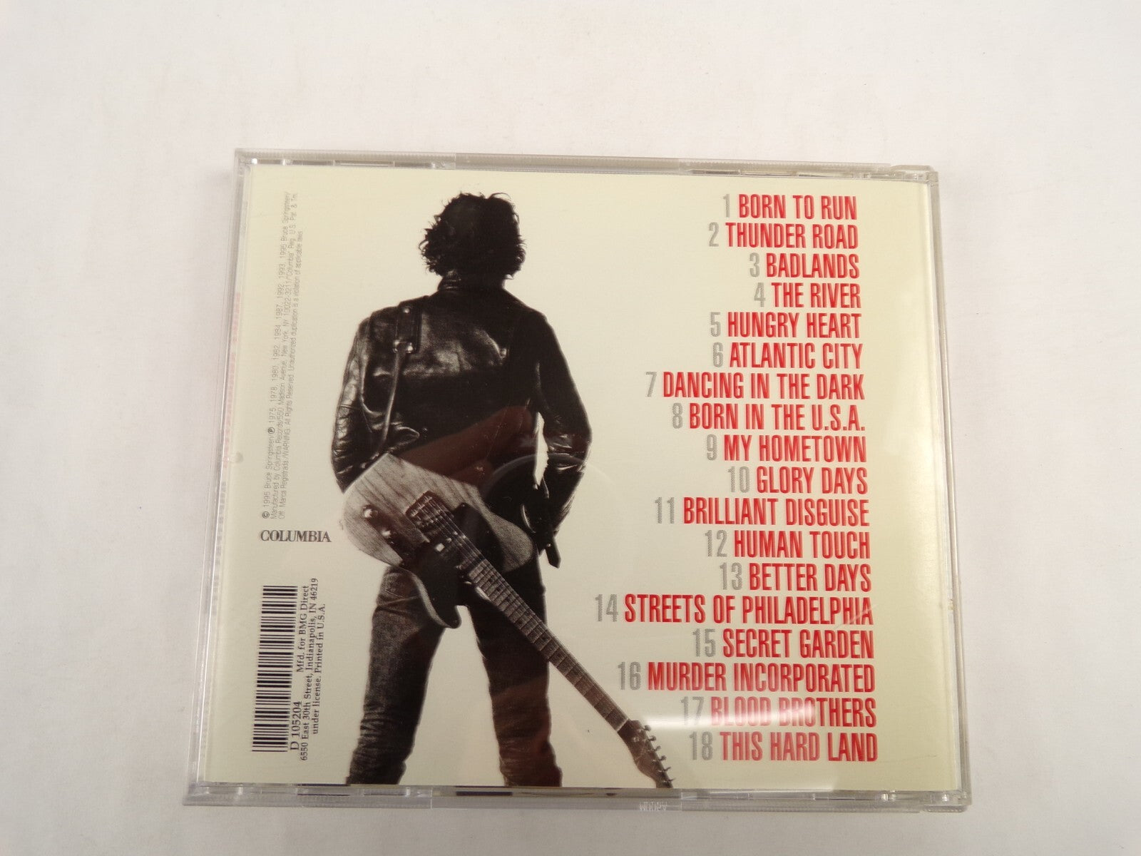 Bruce Springsteen Greatest Hits Born To Run Thunder Road Badlands CD#54