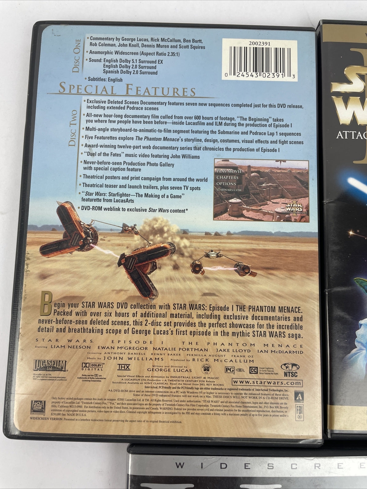 5 x Star Wars DVD - I , II , III , IV , V  THX  Digitally Mastered - Guaranteed
