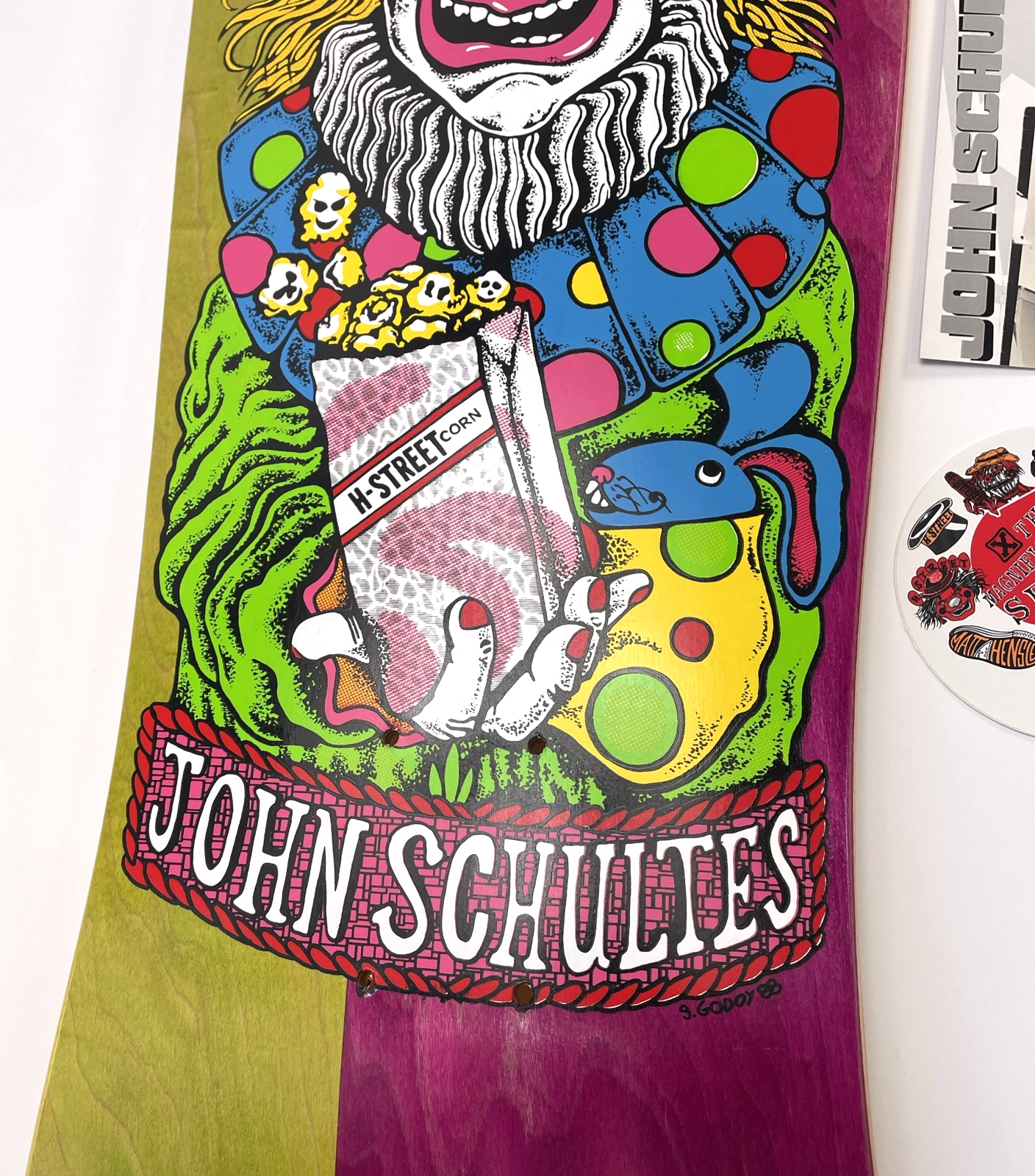 John Schultes A Series Clown H-Street Skateboard Deck Limited Edition #09 of 136